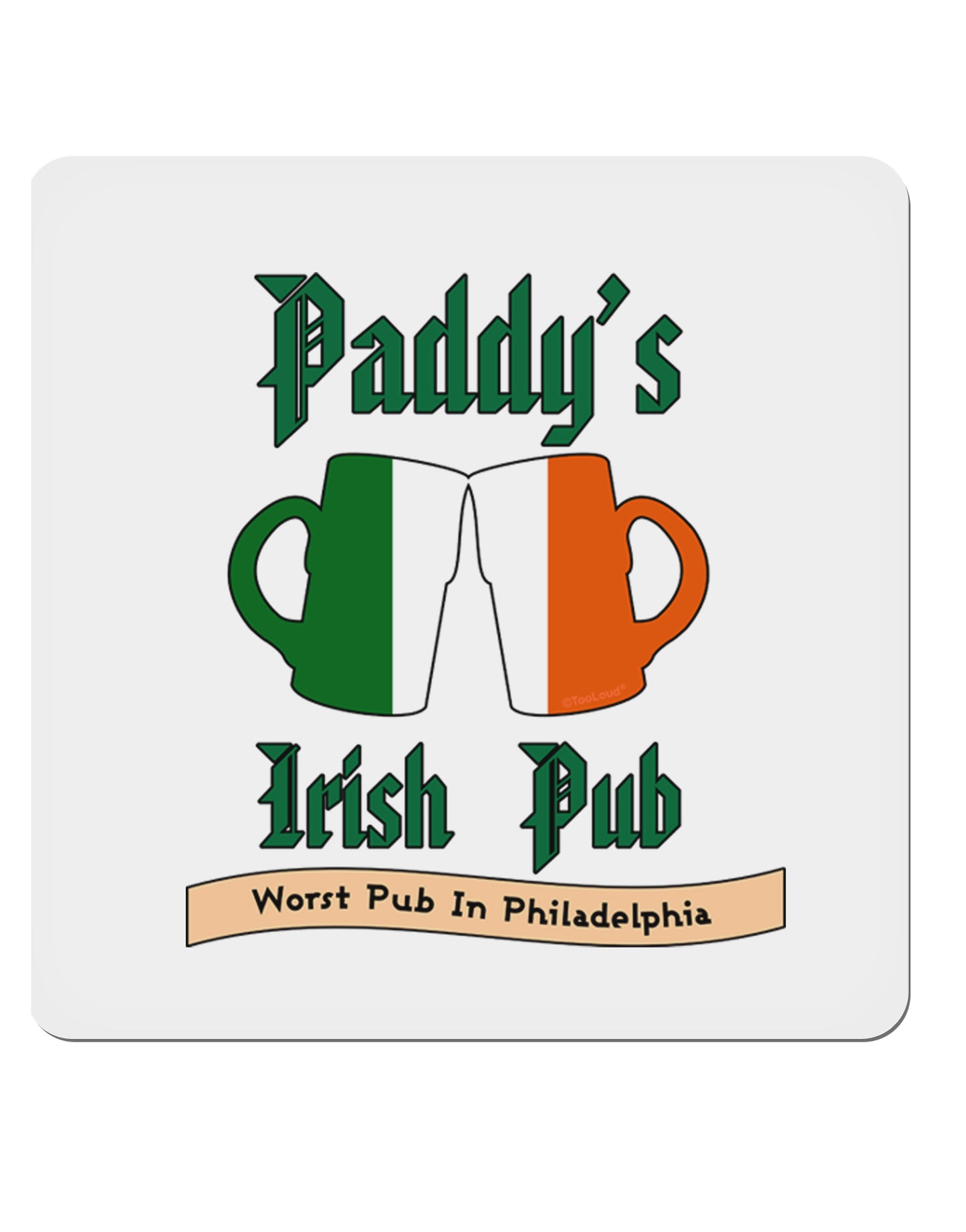Paddy's Irish Pub 4x4" Square Sticker-Stickers-TooLoud-1-Davson Sales