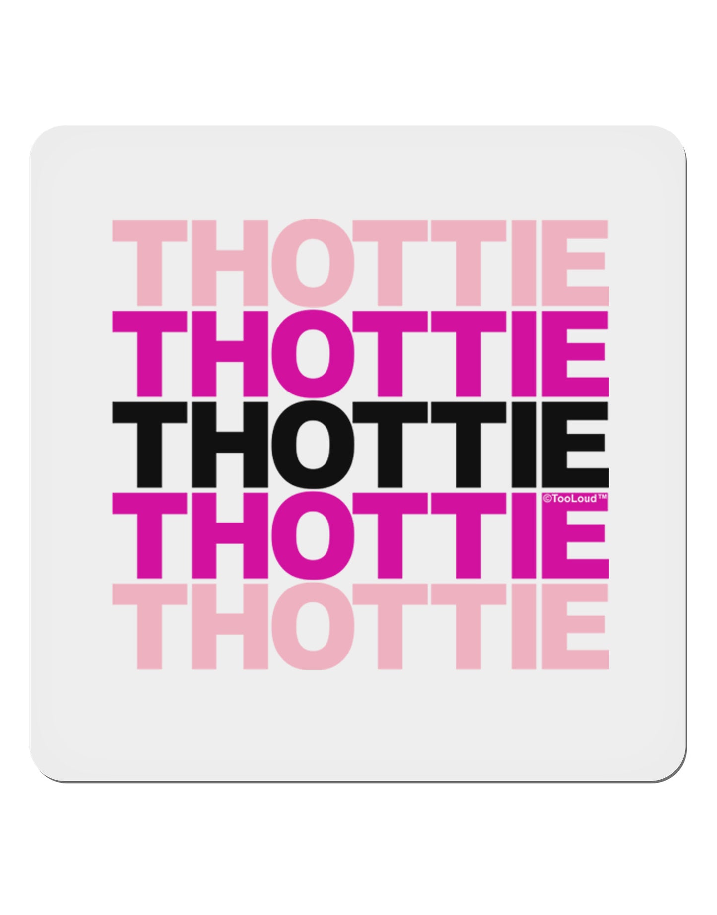 THOTTIE 4x4" Square Sticker 4 Pieces-Stickers-TooLoud-White-Davson Sales