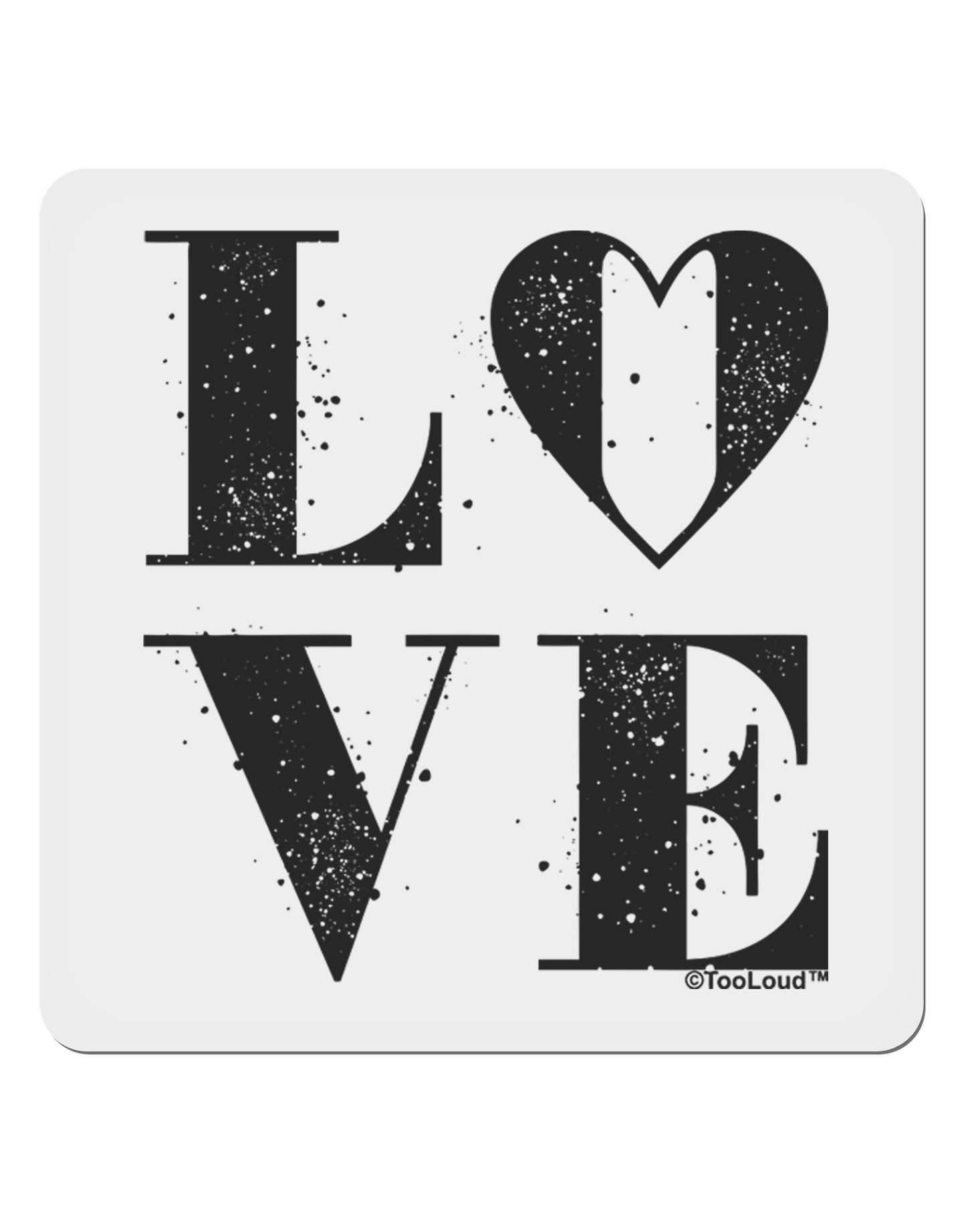 Love Splatter 4x4" Square Sticker-Stickers-TooLoud-1-Davson Sales