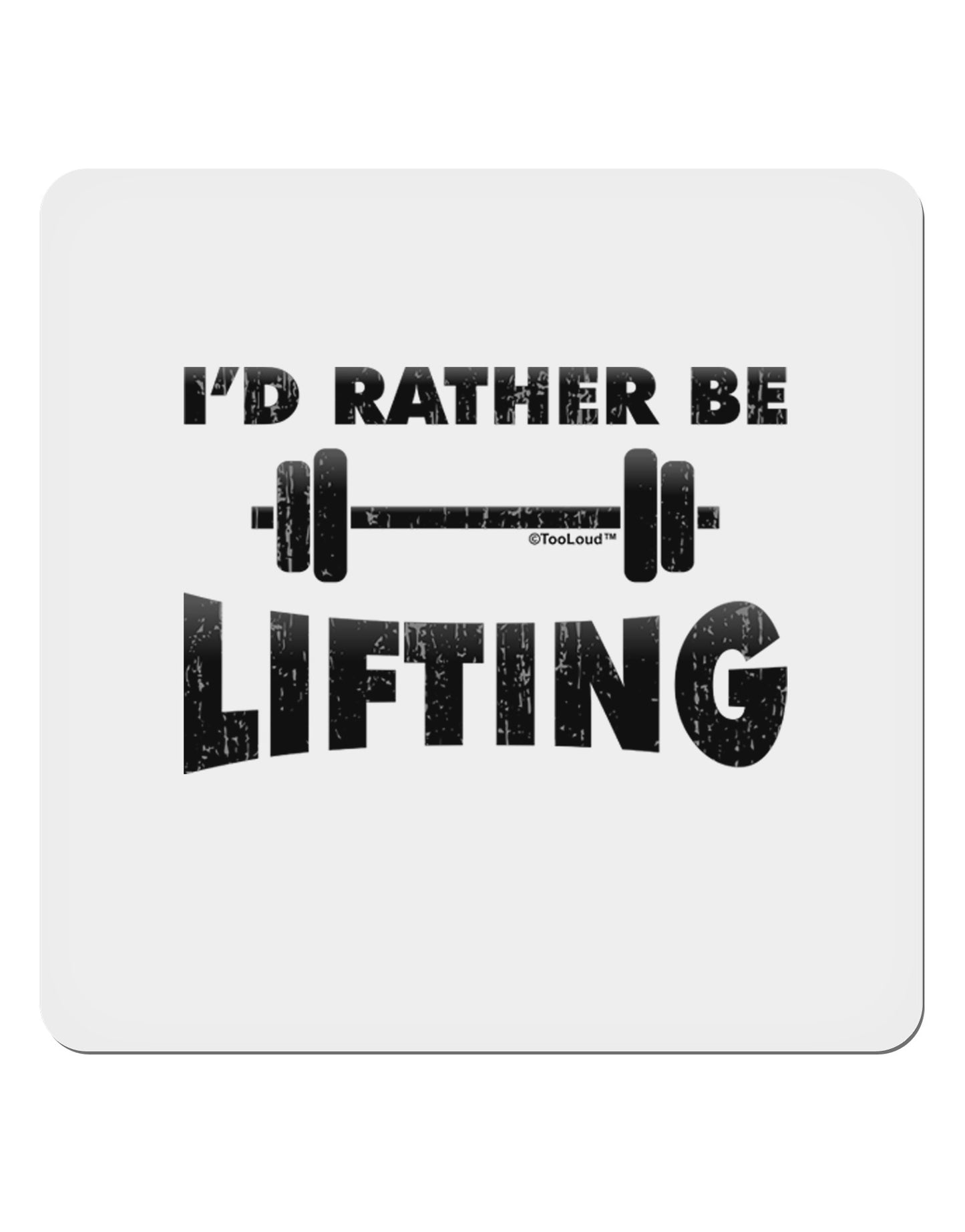 I'd Rather Be Lifting 4x4" Square Sticker-Stickers-TooLoud-1-Davson Sales