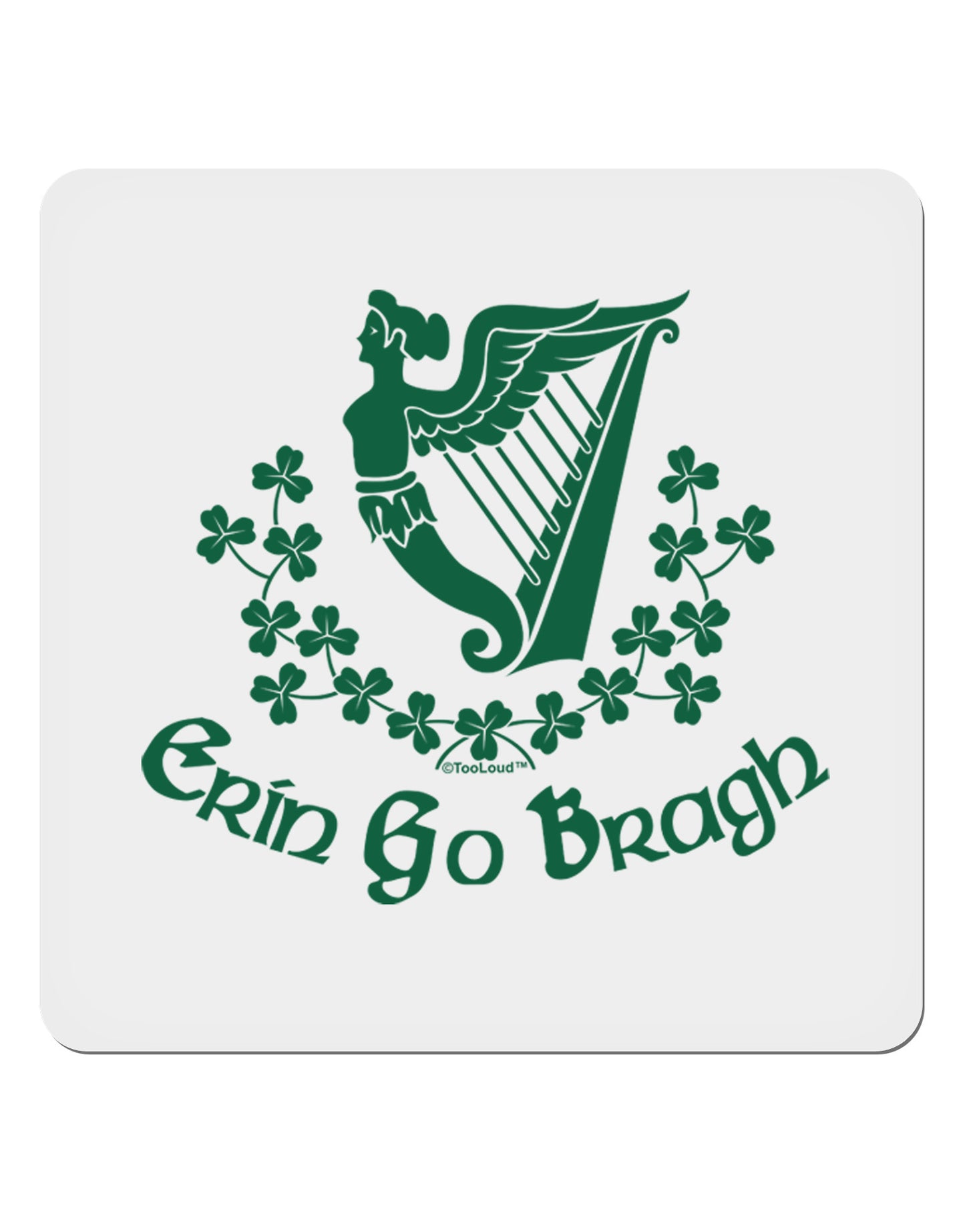 Erin Go Bragh Ireland Forever 4x4" Square Sticker-Stickers-TooLoud-1-Davson Sales
