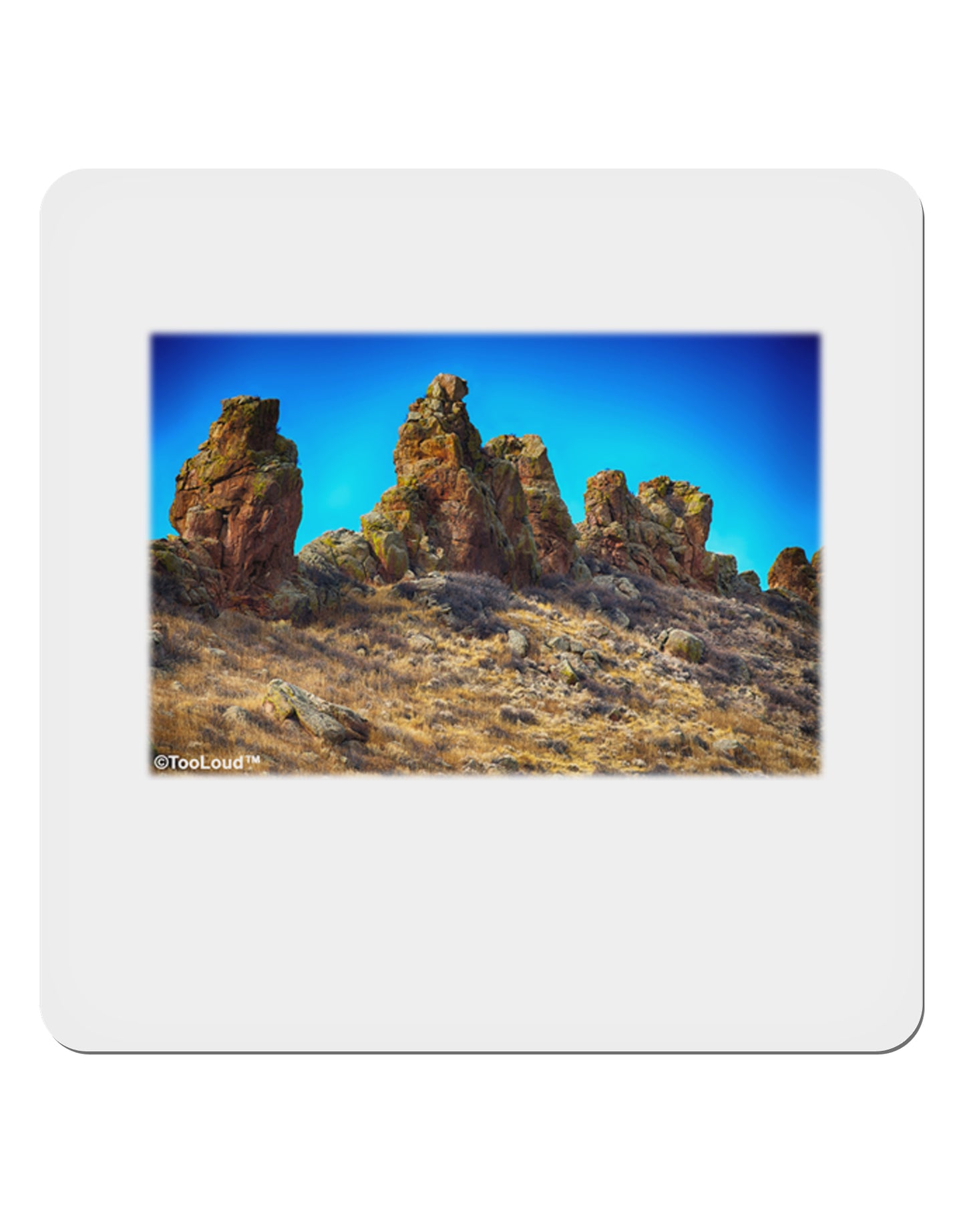Crags in Colorado 4x4" Square Sticker-Stickers-TooLoud-1-Davson Sales