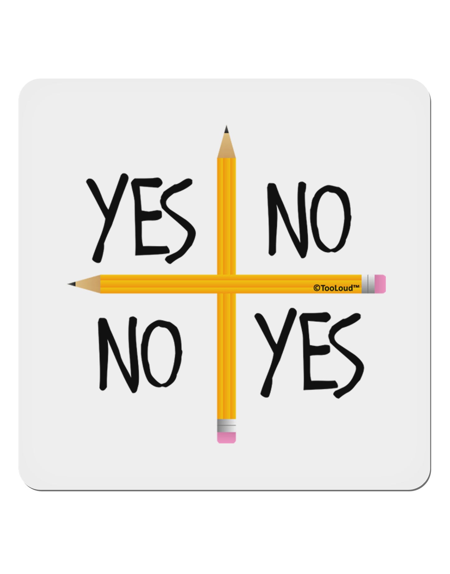 Charlie Charlie Challenge 4x4" Square Sticker 4 Pieces-Stickers-TooLoud-White-Davson Sales
