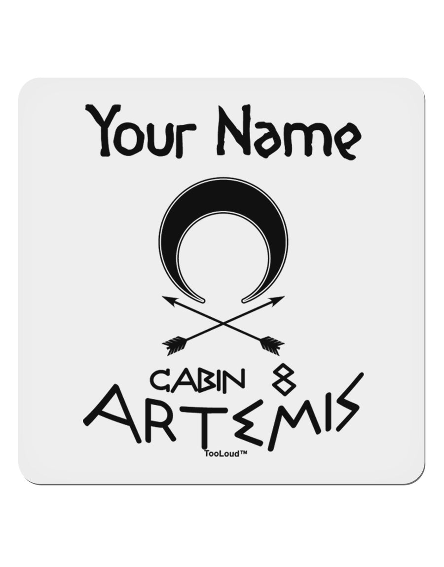 Personalized Cabin 8 Artemis 4x4&#x22; Square Sticker 4 Pieces-Stickers-TooLoud-White-Davson Sales
