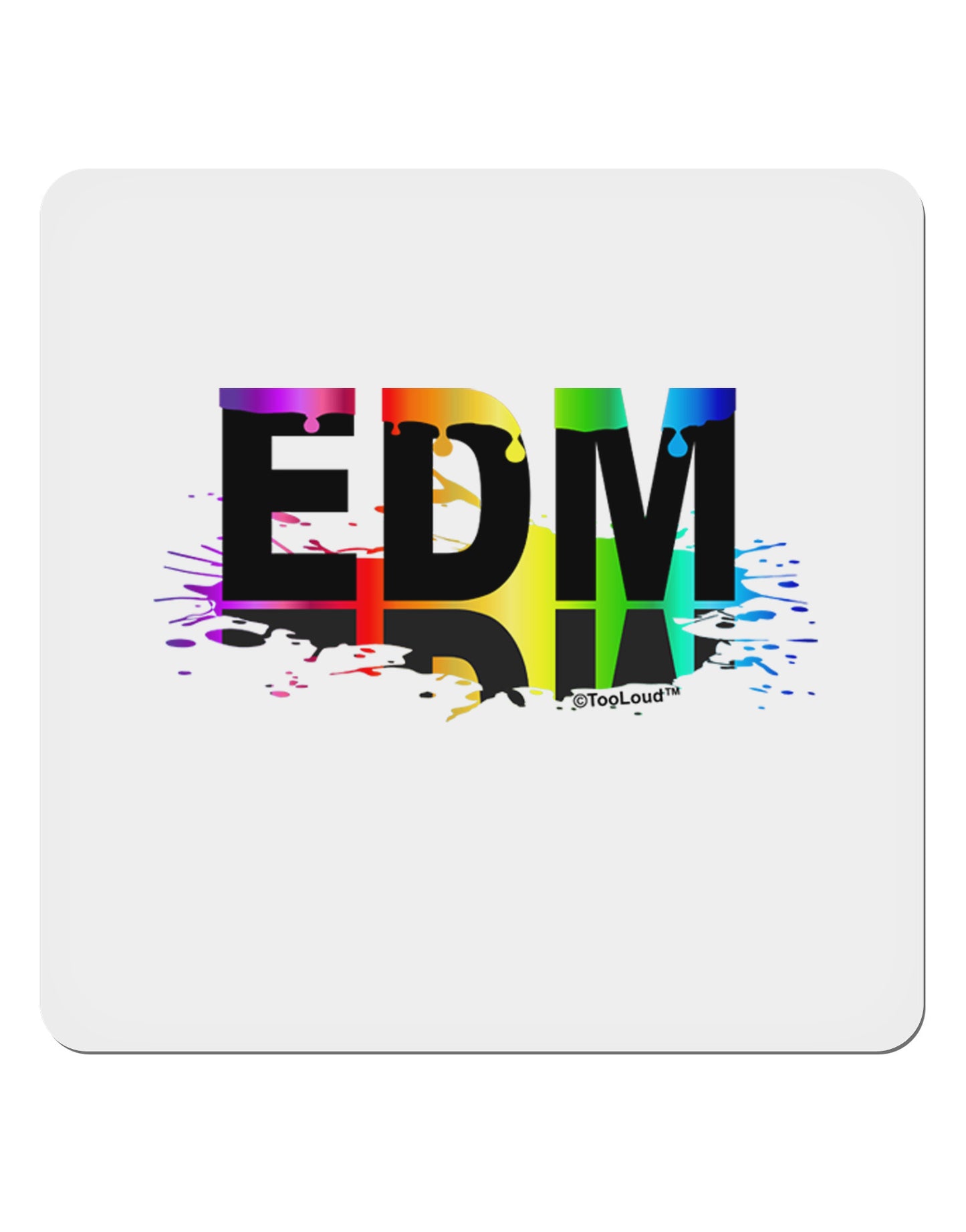 Paint EDM 4x4" Square Sticker-Stickers-TooLoud-1-Davson Sales