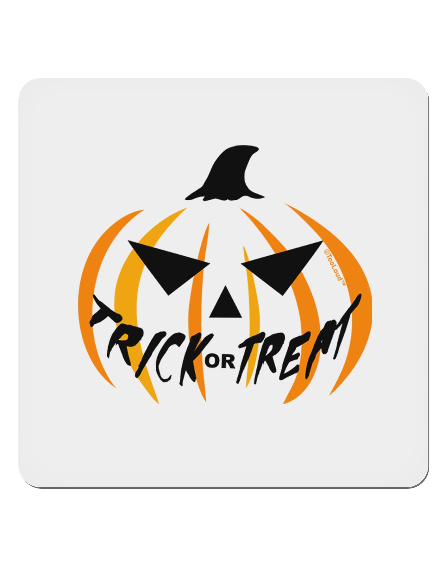 Trick or Treat Jack 4x4" Square Sticker 4 Pieces-Stickers-TooLoud-White-Davson Sales