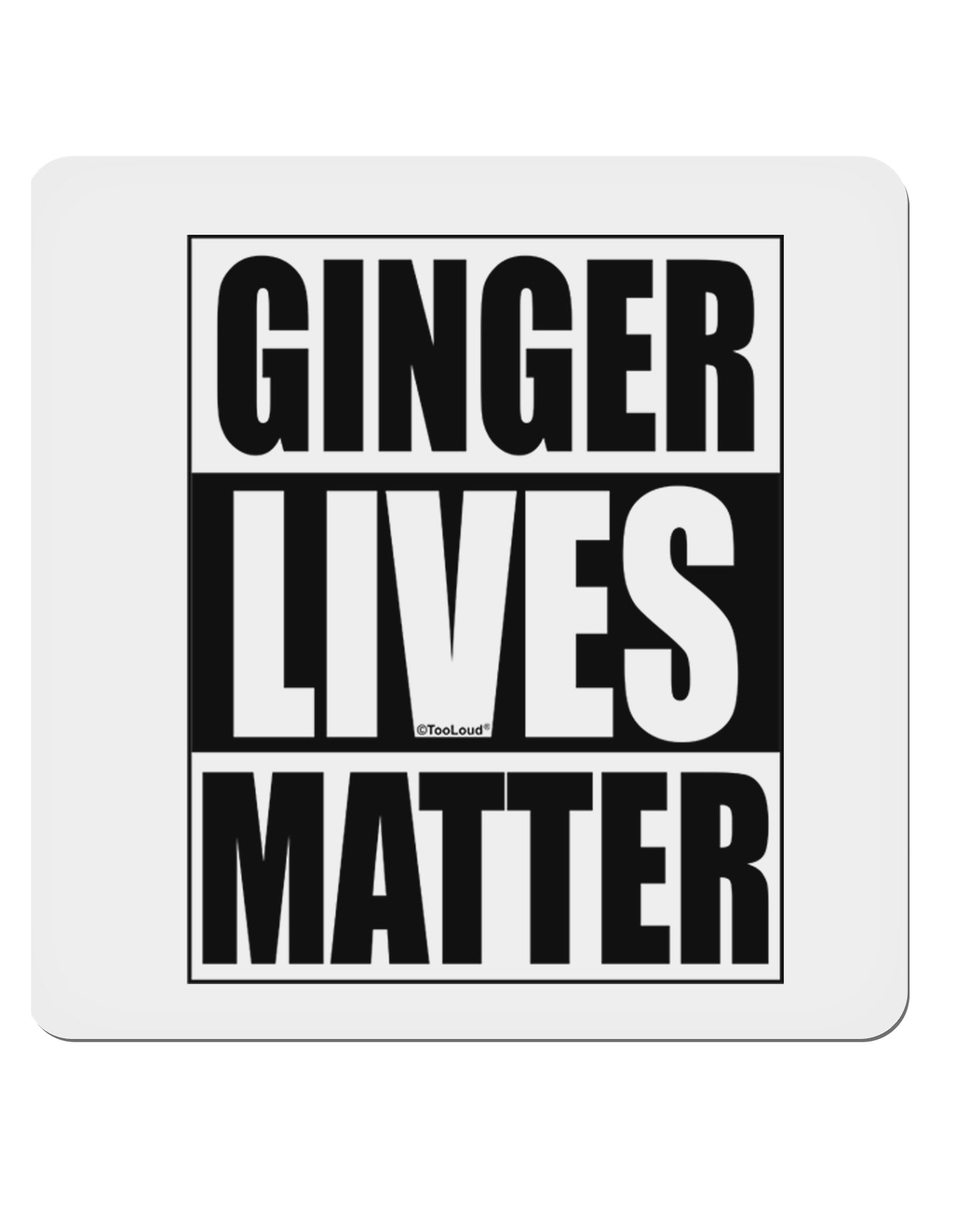 Ginger Lives Matter 4x4" Square Sticker-Stickers-TooLoud-1-Davson Sales