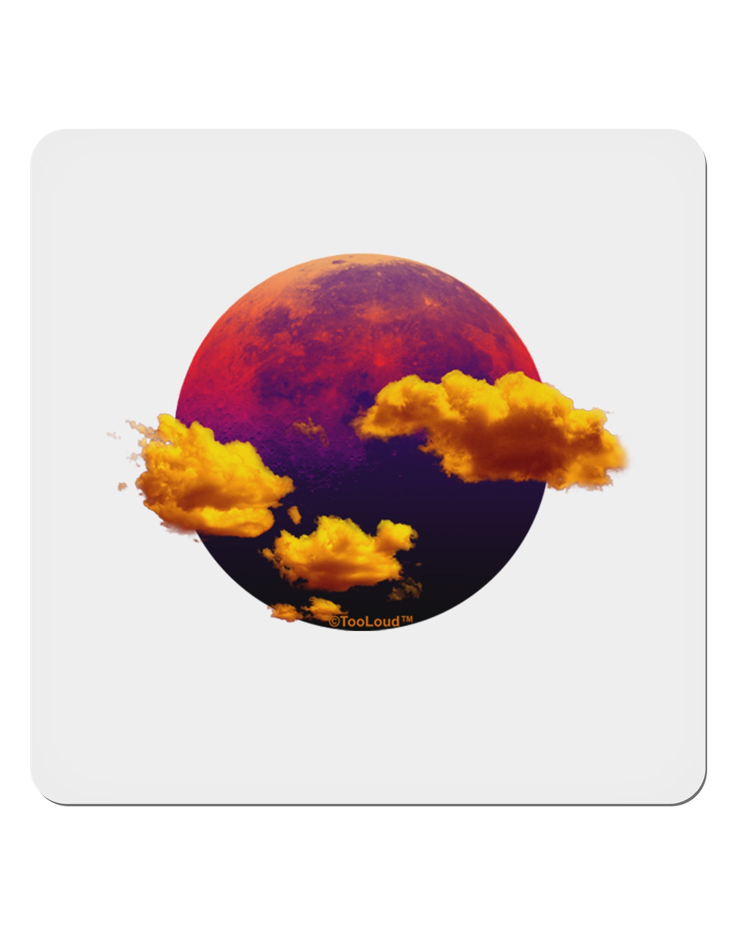 Moon Dream Venus 4x4" Square Sticker 4 Pieces-Stickers-TooLoud-White-Davson Sales