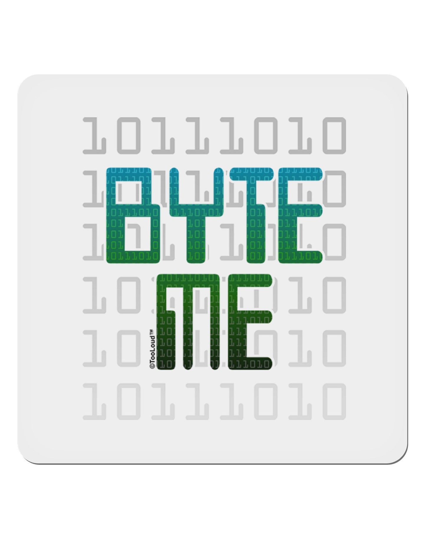Byte Me 4x4" Square Sticker-Stickers-TooLoud-4-Davson Sales