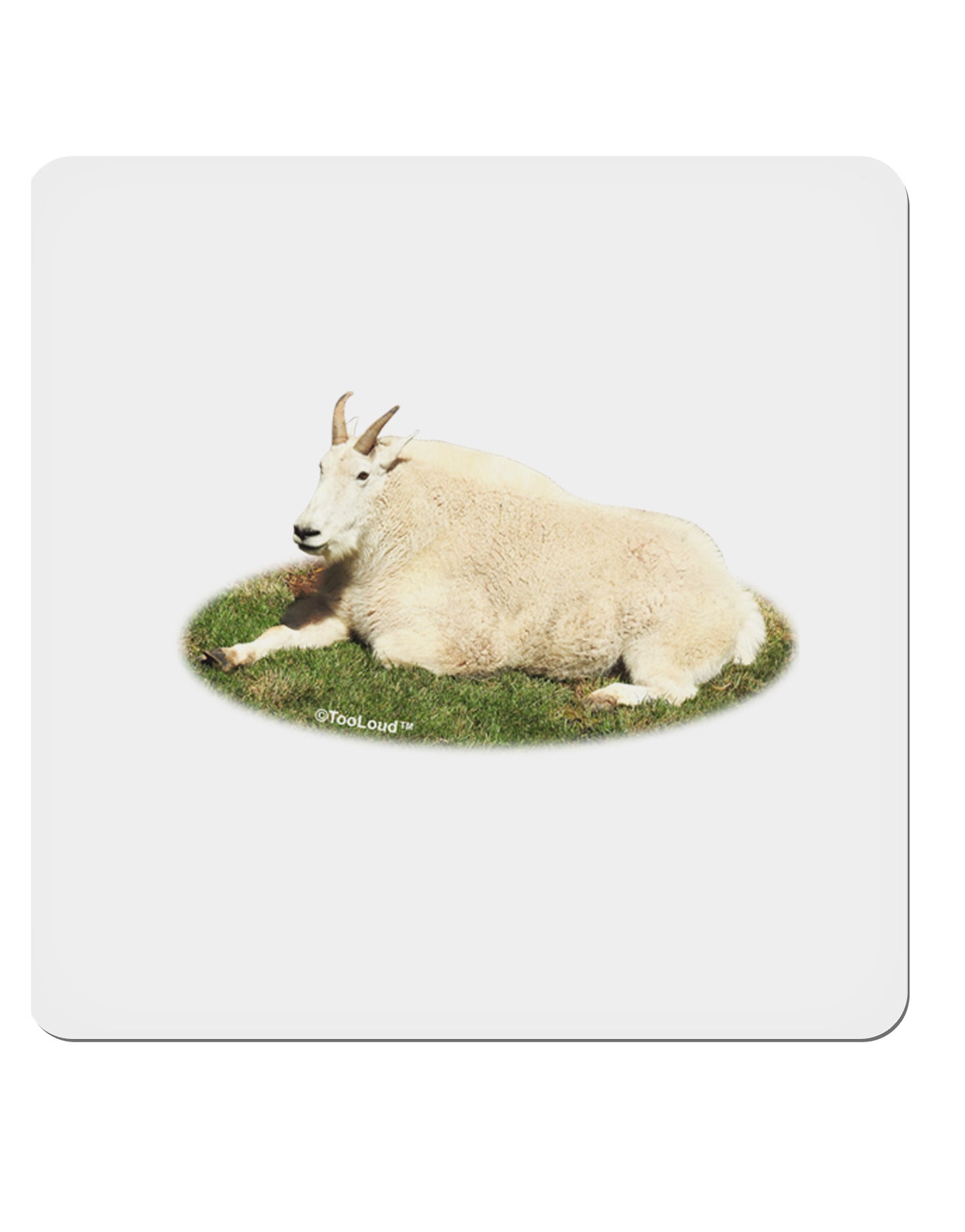 Ram Cutout 4x4" Square Sticker-Stickers-TooLoud-1-Davson Sales