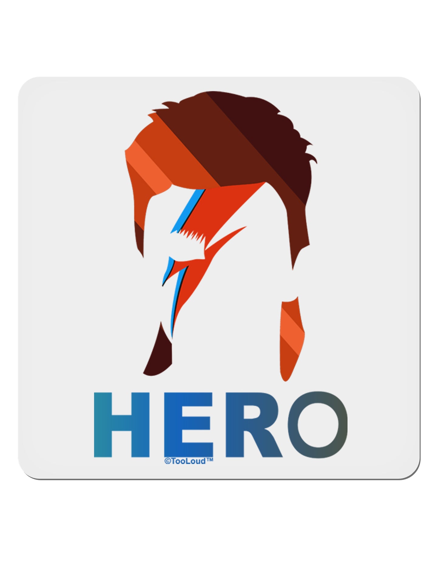 Hero of the Weirdos 4x4" Square Sticker-Stickers-TooLoud-1-Davson Sales