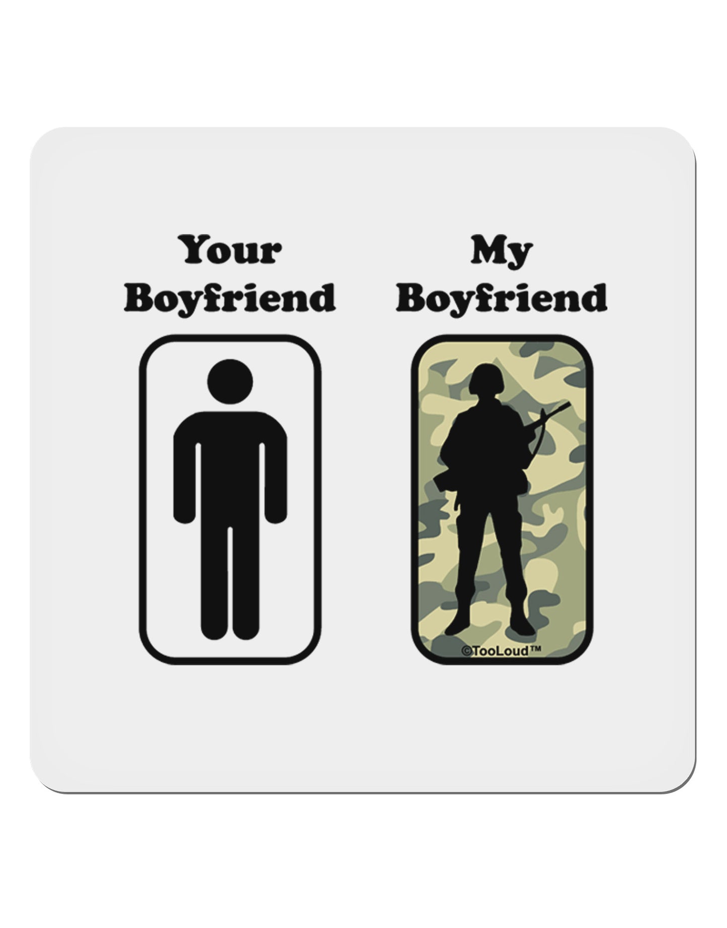 Your Boyfriend My Boyfriend 4x4" Square Sticker-Stickers-TooLoud-1-Davson Sales