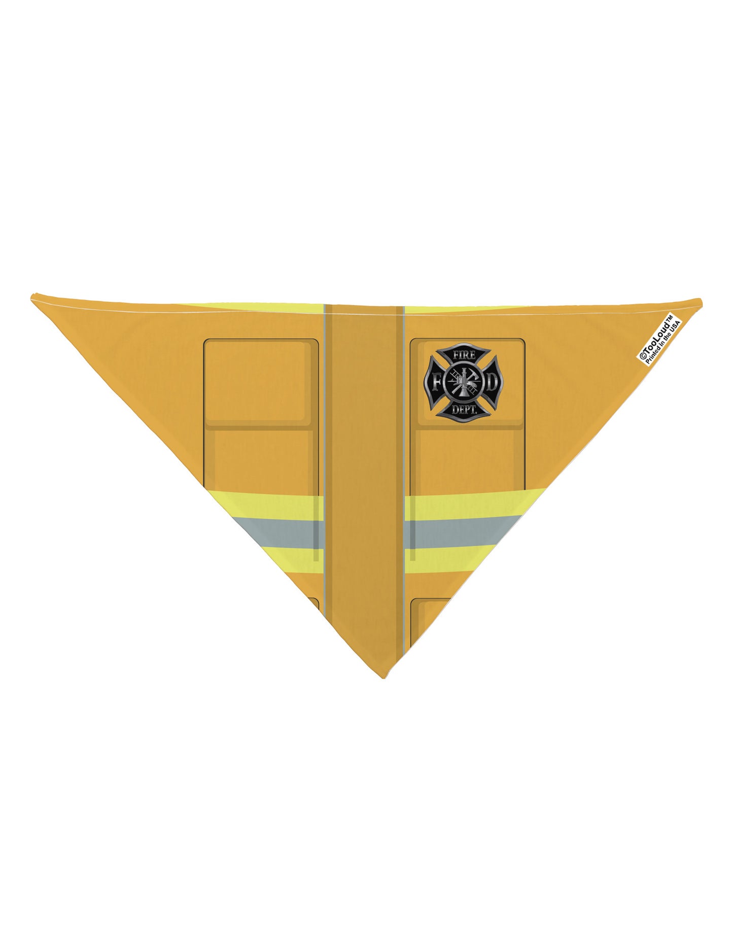 Firefighter Yellow AOP Dog Bandana 26" All Over Print-Dog Bandana-TooLoud-White-One-Size-Fits-Most-Davson Sales
