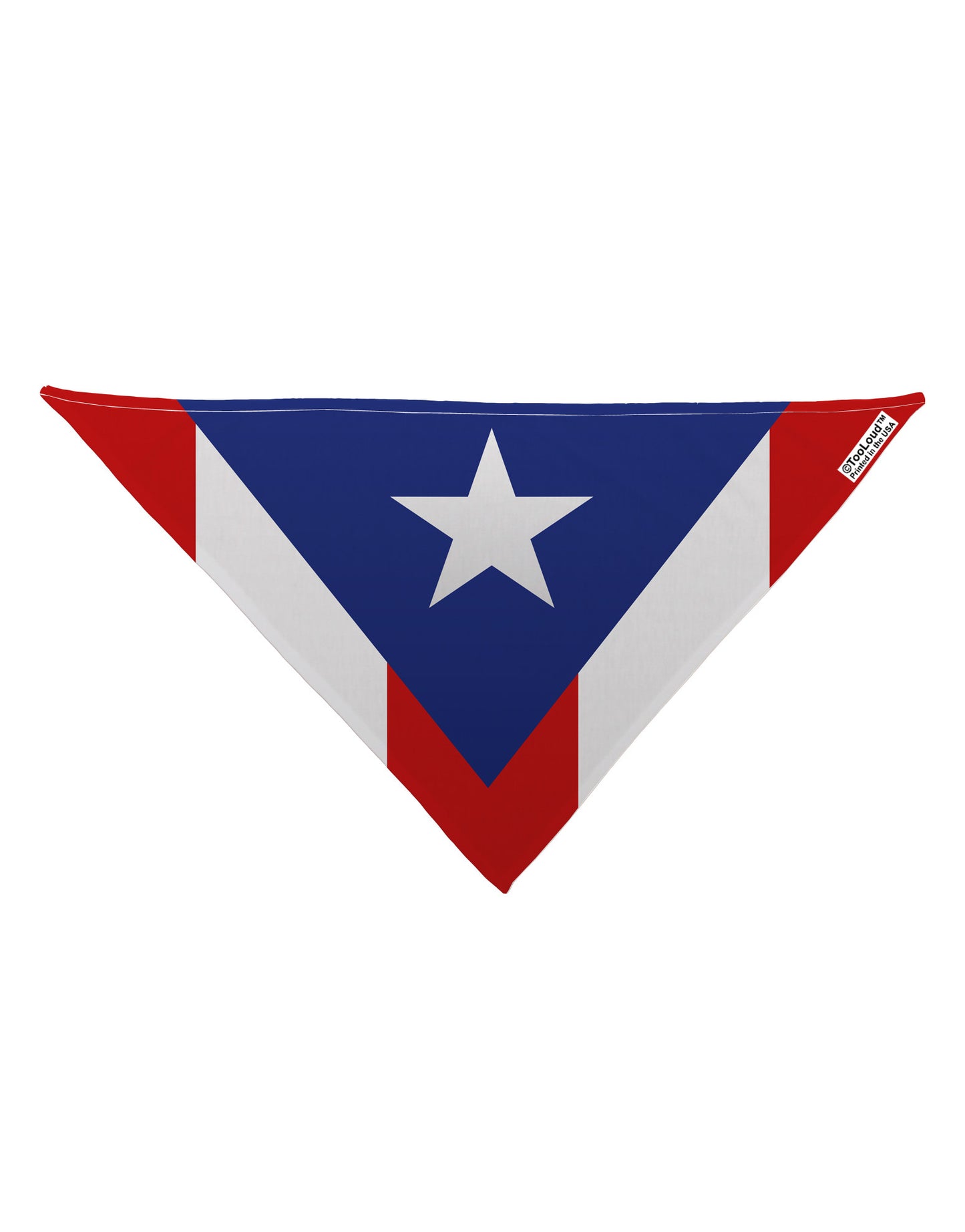 Puerto Rico Flag AOP Dog Bandana 26" All Over Print-Dog Bandana-TooLoud-White-One-Size-Fits-Most-Davson Sales