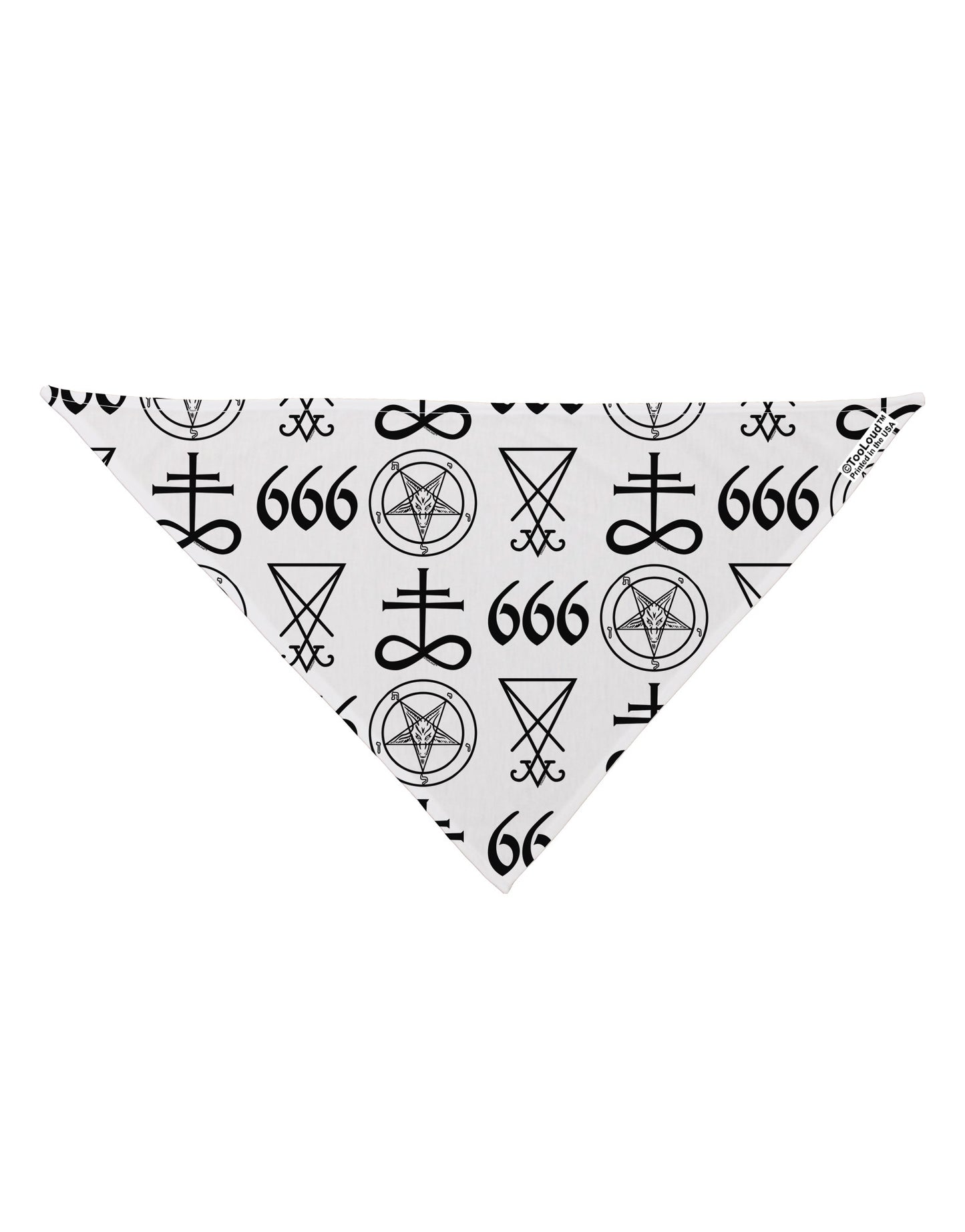 Satanic Symbols Dog Bandana 26" All Over Print-Dog Bandana-TooLoud-White-One-Size-Fits-Most-Davson Sales