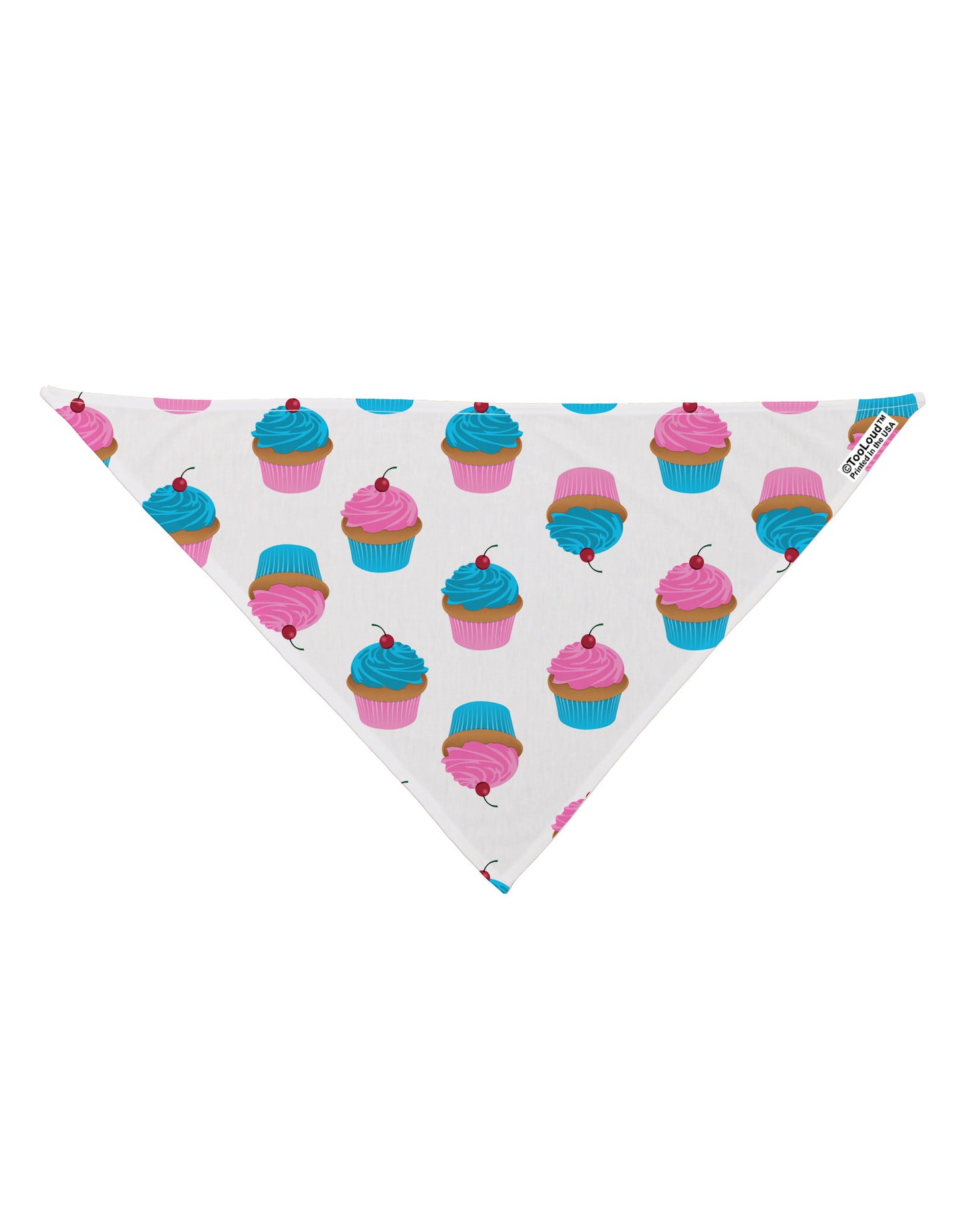 Cute Cupcakes AOP Dog Bandana 26" All Over Print-Dog Bandana-TooLoud-White-One-Size-Fits-Most-Davson Sales