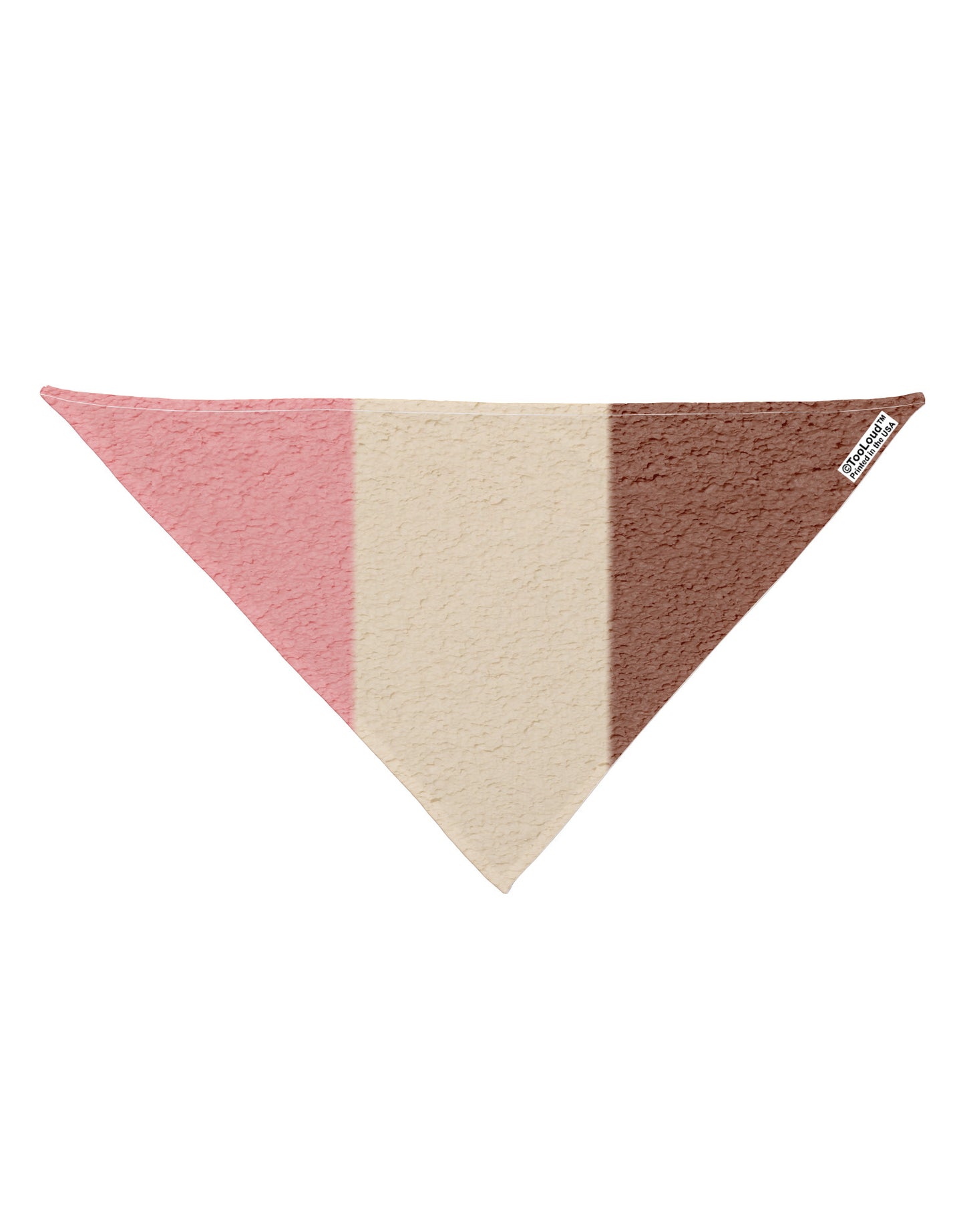 Vertical Neapolitan Ice Cream Dog Bandana 26" All Over Print by-Dog Bandana-TooLoud-White-One-Size-Fits-Most-Davson Sales