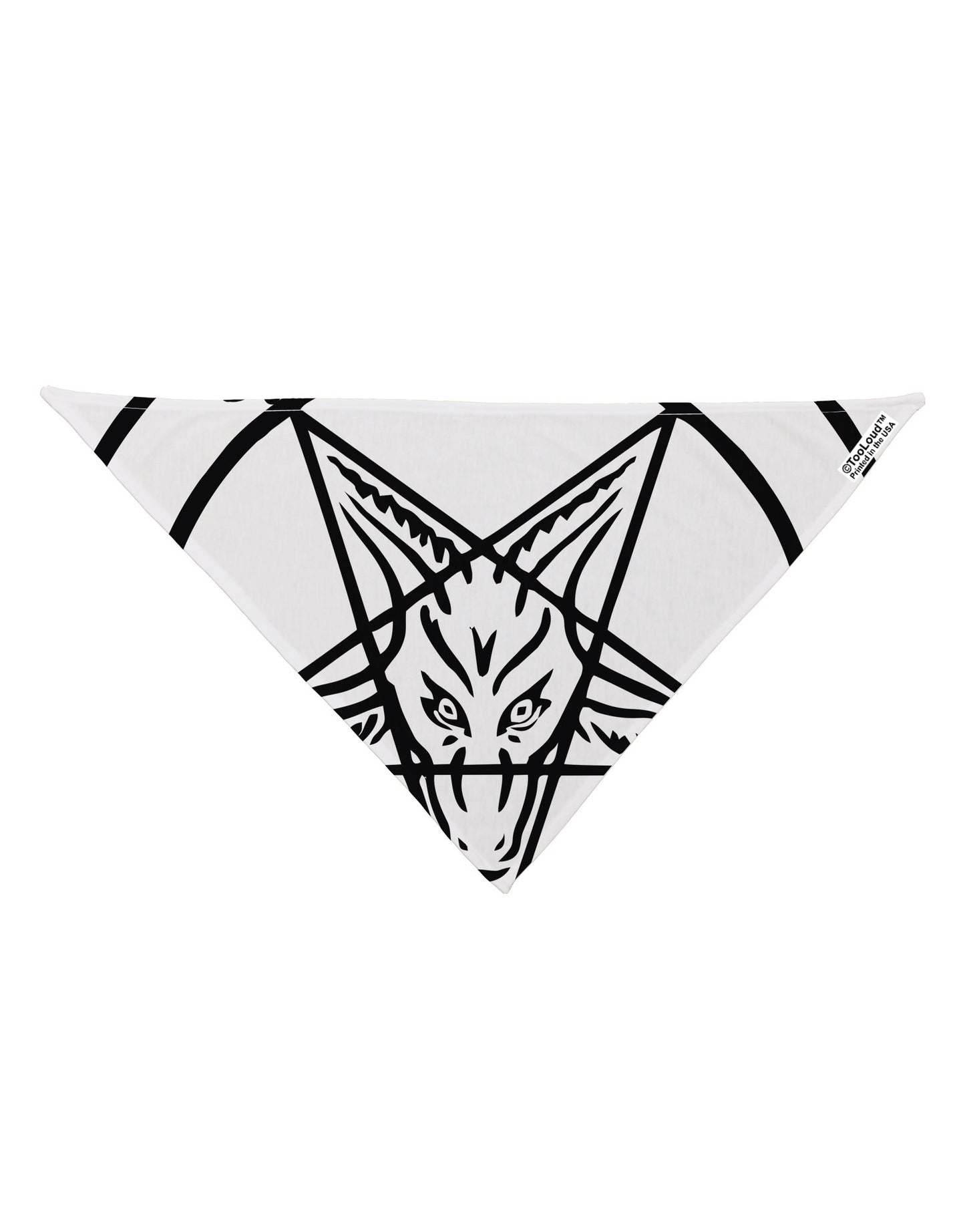 Official Sigil of Baphomet Dog Bandana 26" All Over Print-Dog Bandana-TooLoud-White-One-Size-Fits-Most-Davson Sales