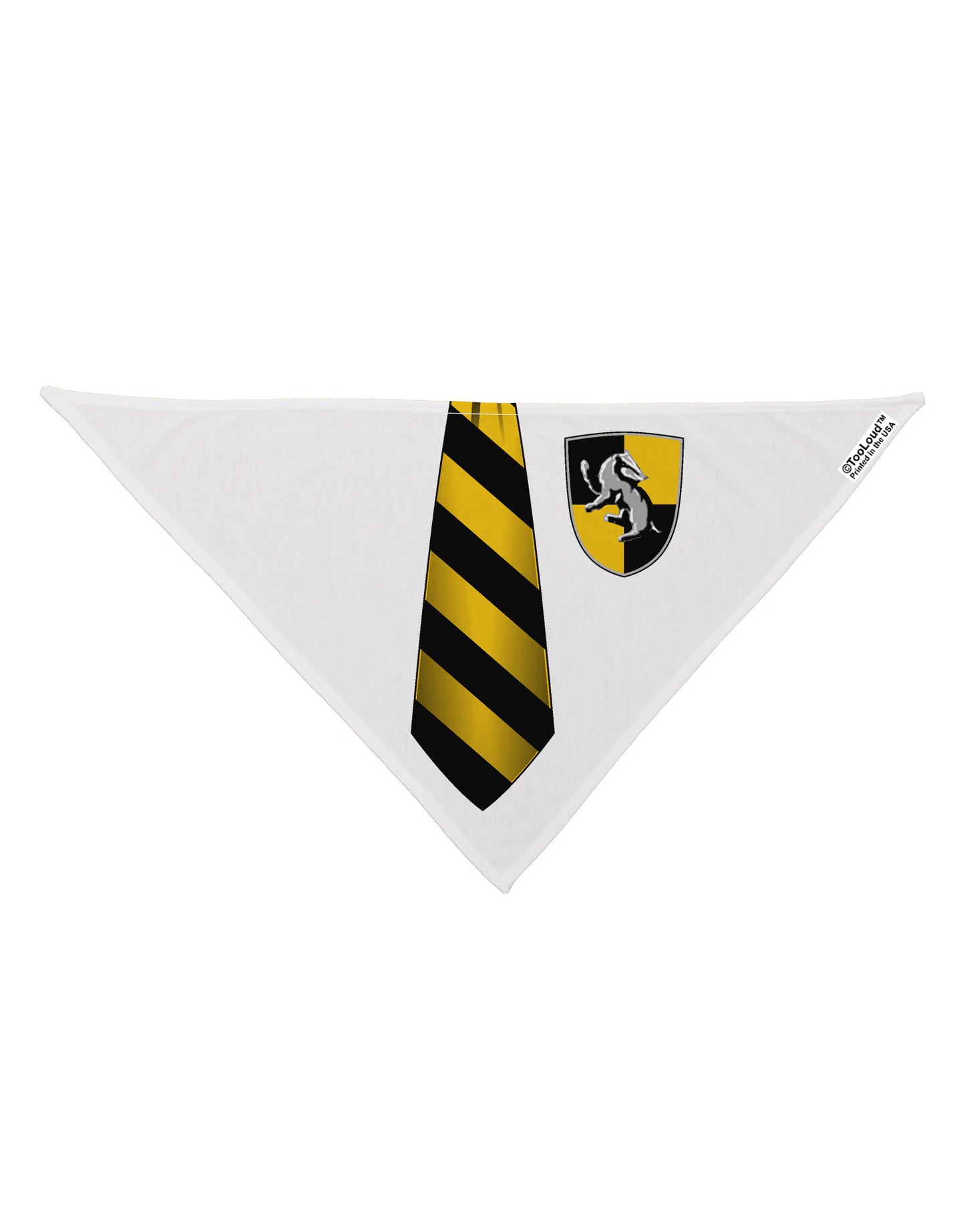 Wizard Uniform Yellow and Black AOP Dog Bandana 26" All Over Print-Dog Bandana-TooLoud-White-One-Size-Fits-Most-Davson Sales