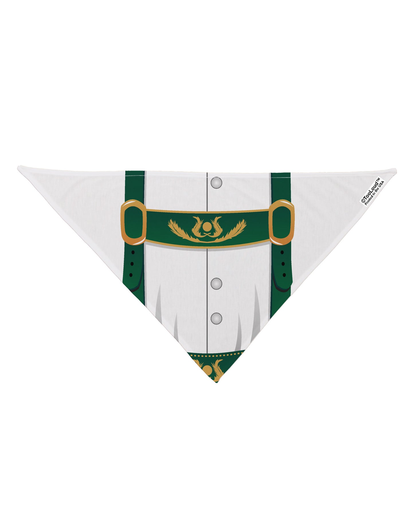 Lederhosen Costume Green Dog Bandana 26" All Over Print-Dog Bandana-TooLoud-White-One-Size-Fits-Most-Davson Sales