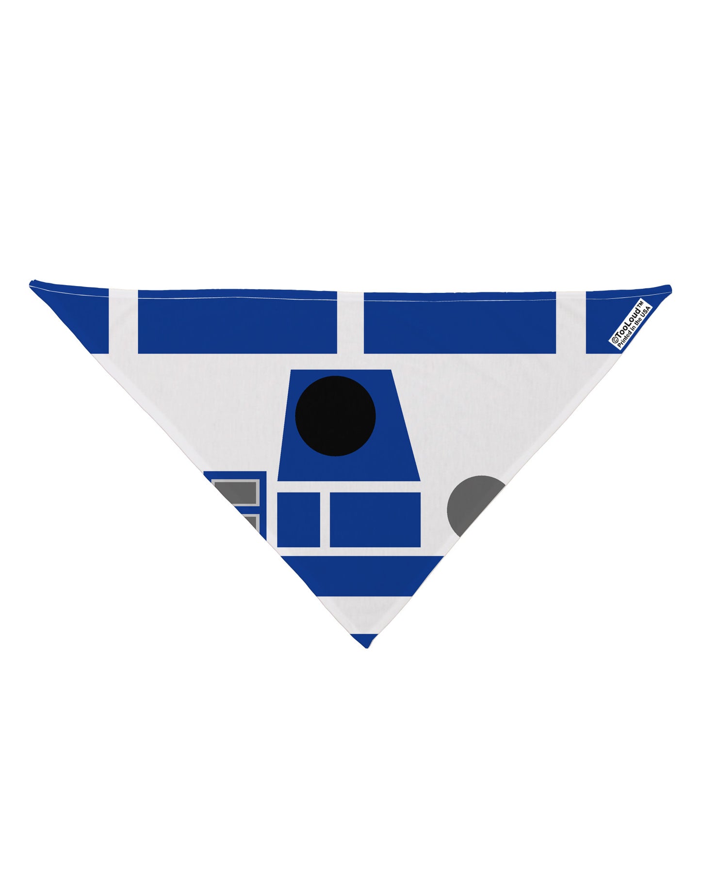 Blue and White Robot AOP Dog Bandana 26" All Over Print-Dog Bandana-TooLoud-White-One-Size-Fits-Most-Davson Sales