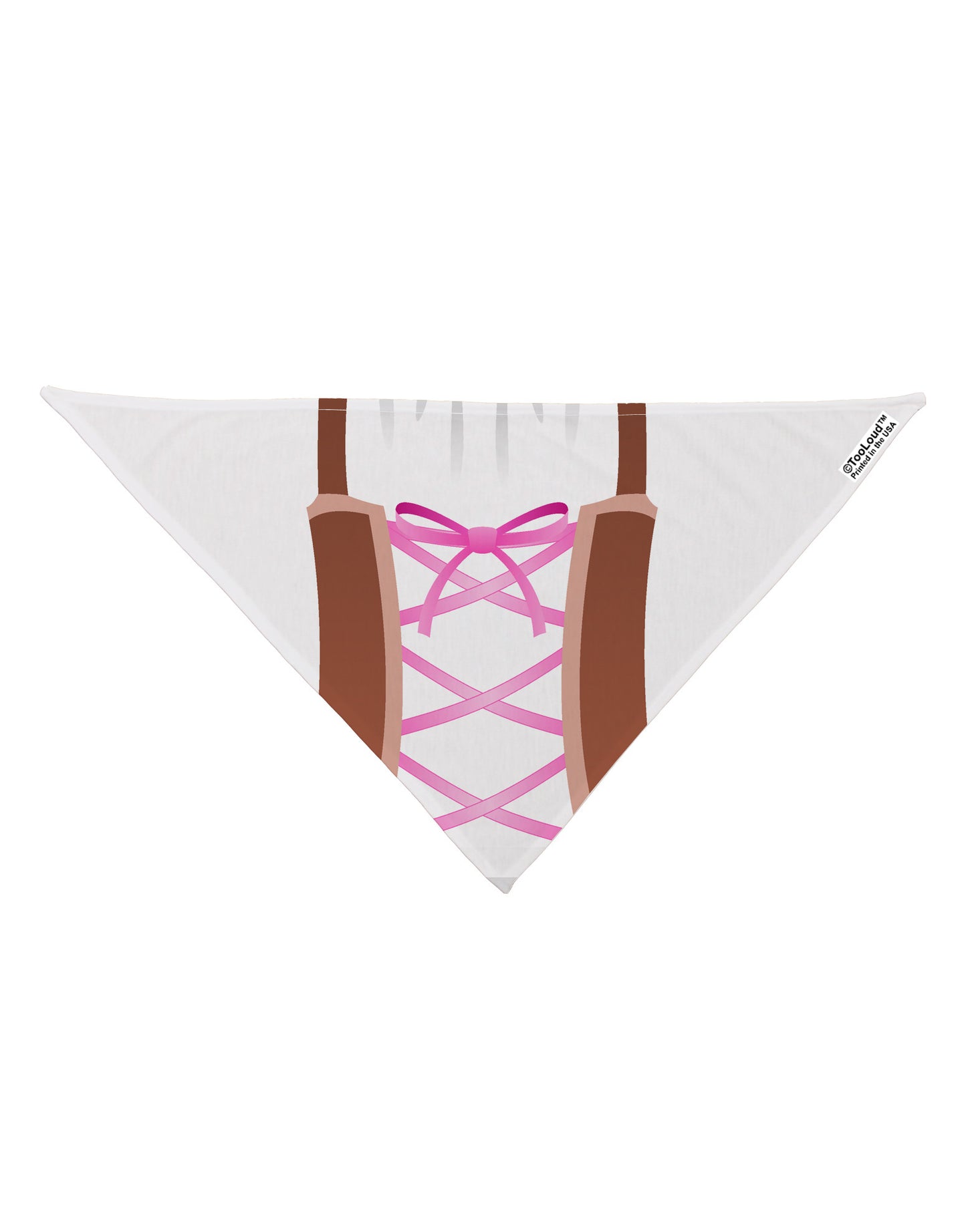 Dirndl Costume Brown Dog Bandana 26" All Over Print-Dog Bandana-TooLoud-White-One-Size-Fits-Most-Davson Sales