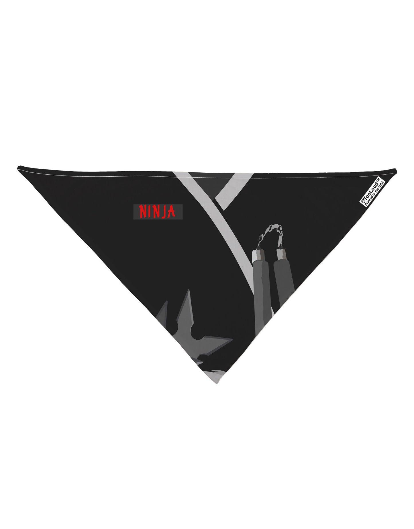 Ninja Black AOP Dog Bandana 26" All Over Print-Dog Bandana-TooLoud-White-One-Size-Fits-Most-Davson Sales