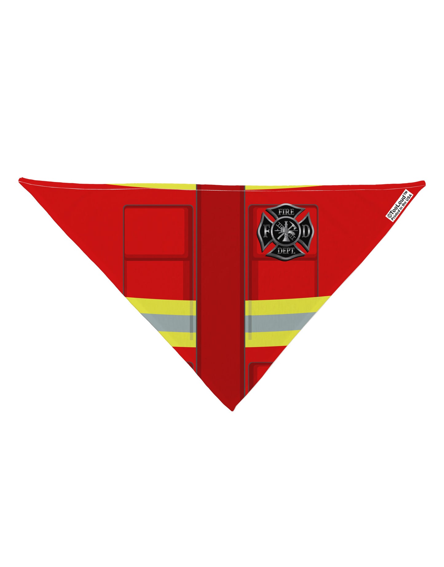 Firefighter Red AOP Dog Bandana 26" All Over Print-Dog Bandana-TooLoud-White-One-Size-Fits-Most-Davson Sales