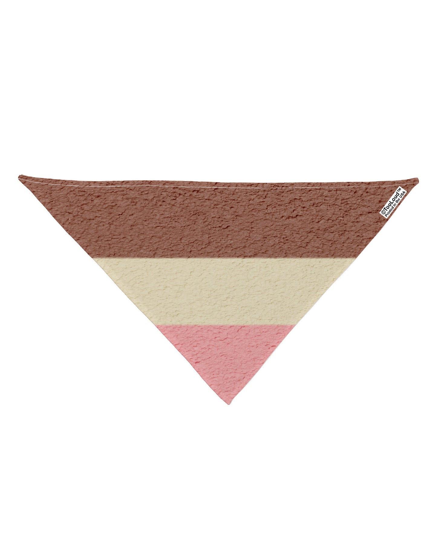 Horizontal Neapolitan Ice Cream Dog Bandana 26" All Over Print by-Dog Bandana-TooLoud-White-One-Size-Fits-Most-Davson Sales