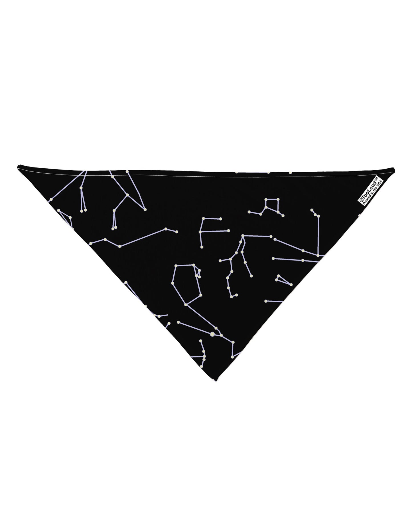 Constellations Black All Over Dog Bandana 26" All Over Print-Dog Bandana-TooLoud-White-One-Size-Fits-Most-Davson Sales