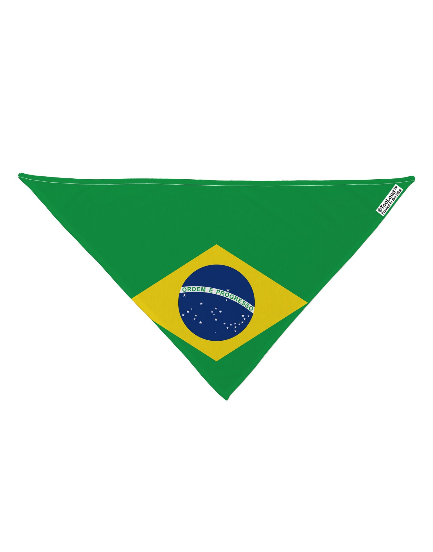 Brazil Flag AOP Dog Bandana 26" All Over Print-Dog Bandana-TooLoud-White-One-Size-Fits-Most-Davson Sales