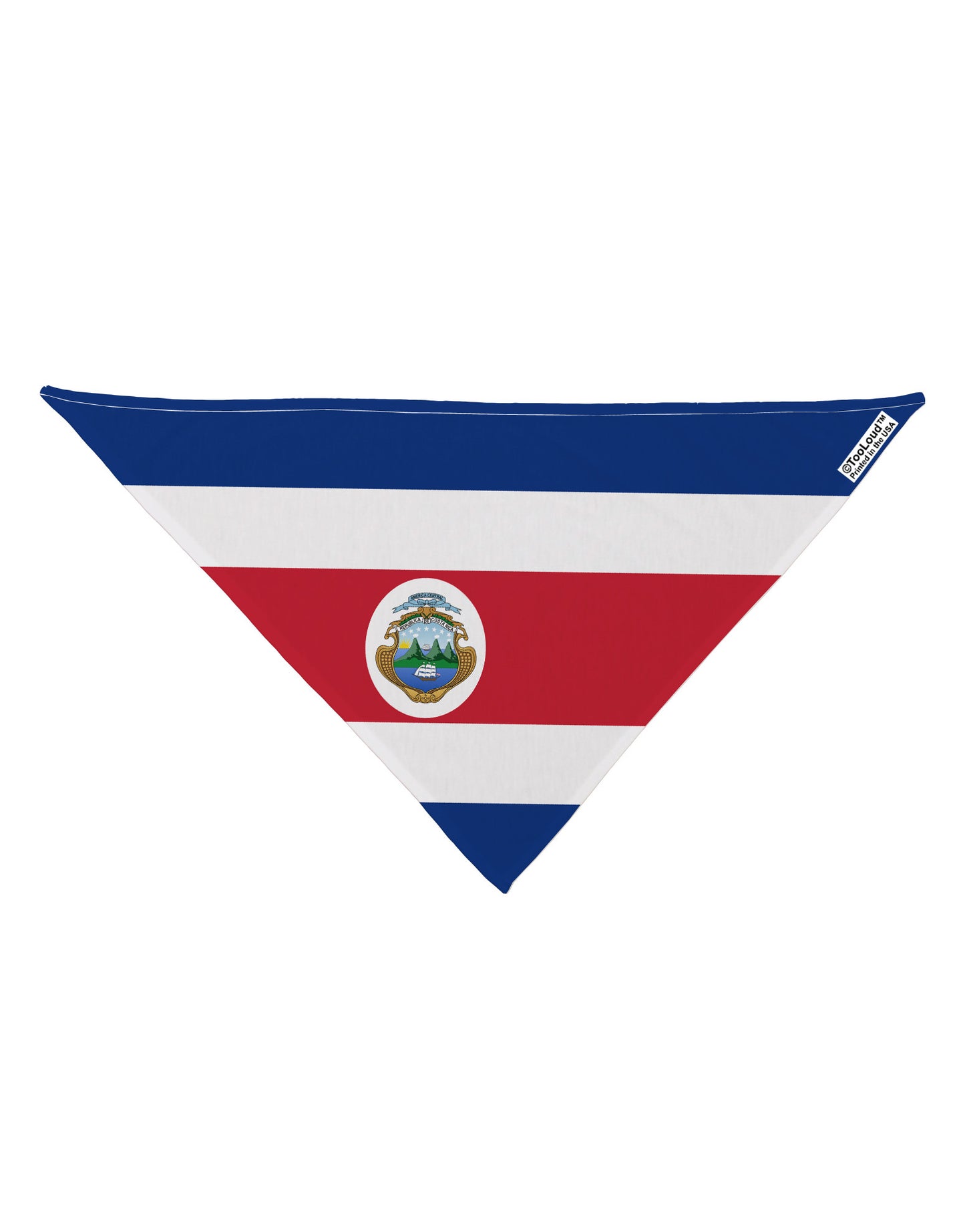 Costa Rica Flag AOP Dog Bandana 26" All Over Print-Dog Bandana-TooLoud-White-One-Size-Fits-Most-Davson Sales