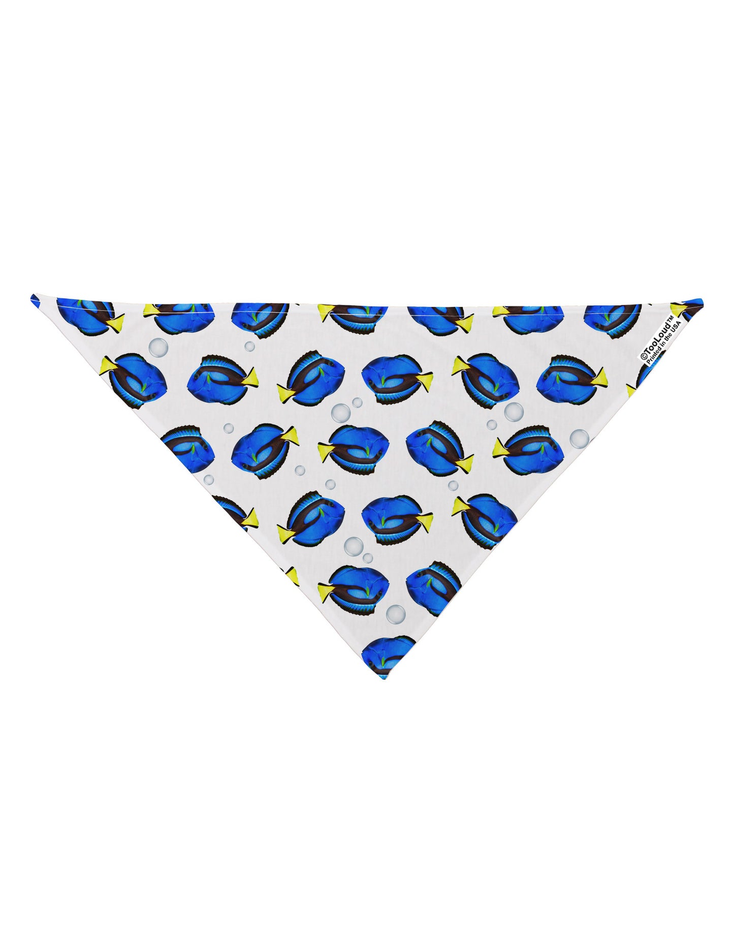 Blue Tang Fish AOP Dog Bandana 26" All Over Print-Dog Bandana-TooLoud-White-One-Size-Fits-Most-Davson Sales