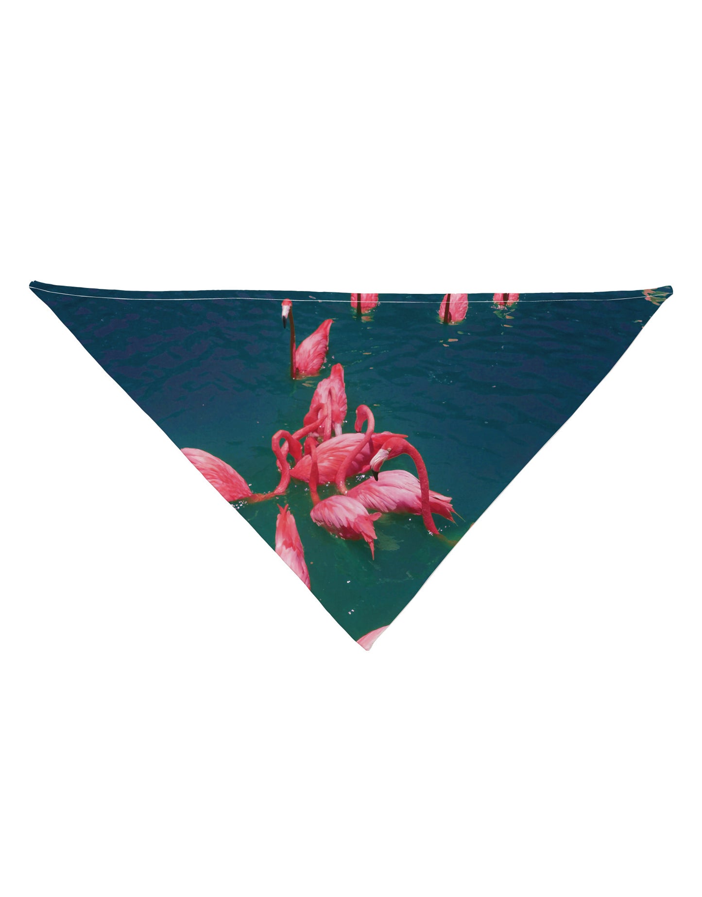 Bright Pink Painted Flamingos Dog Bandana 26" All Over Print-Dog Bandana-TooLoud-White-One-Size-Fits-Most-Davson Sales