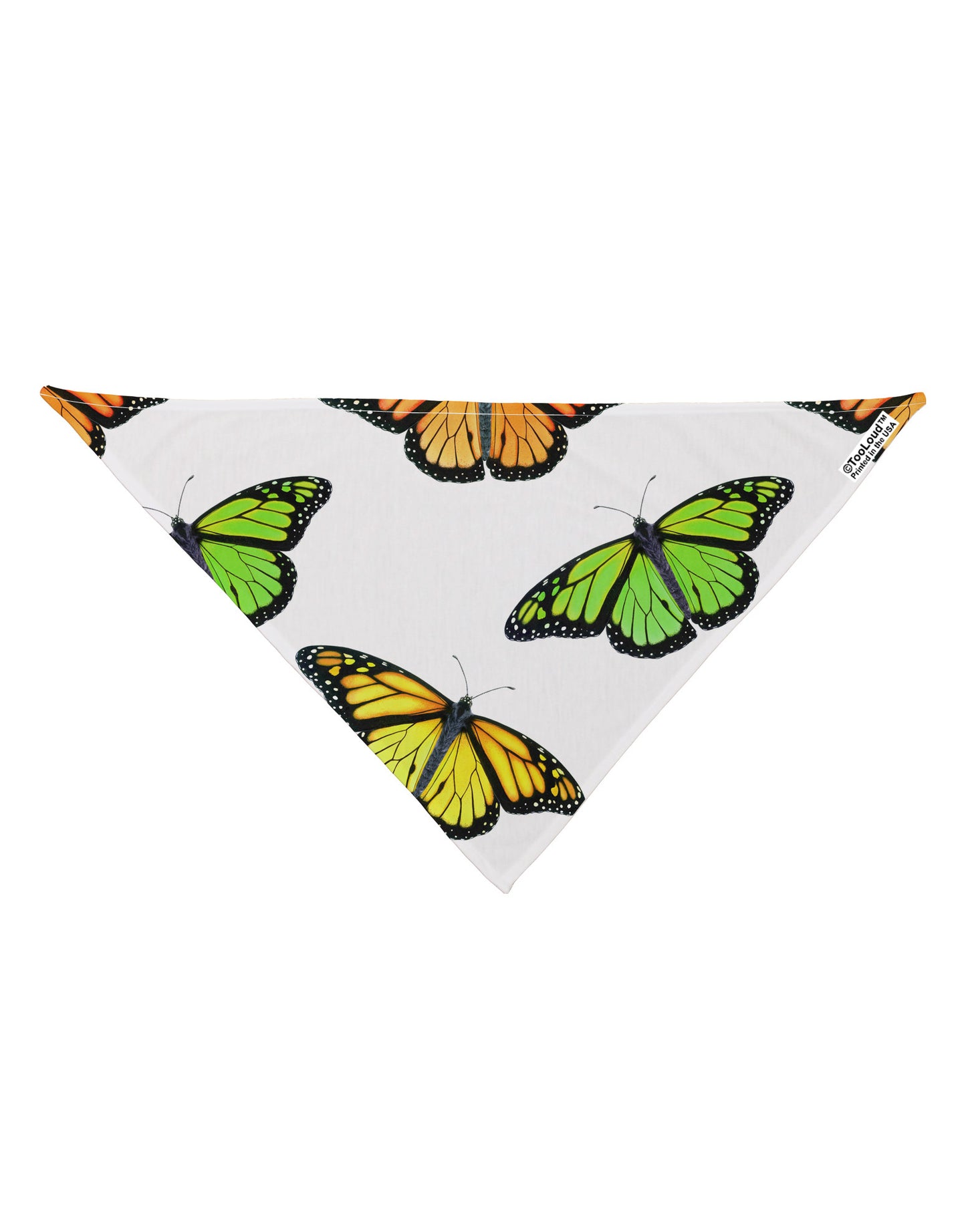 Monarch Butterflies AOP Dog Bandana 26" All Over Print-Dog Bandana-TooLoud-White-One-Size-Fits-Most-Davson Sales