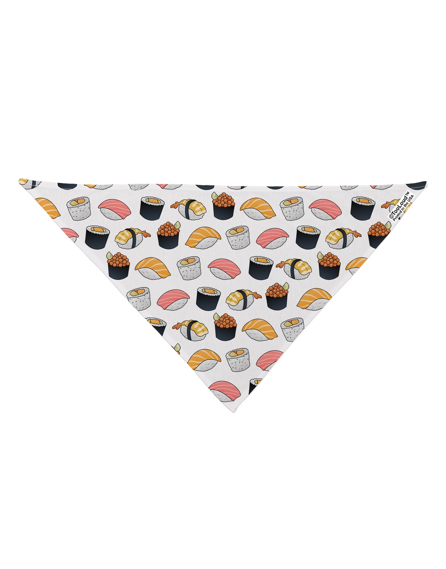 Cute Sushi AOP Dog Bandana 26" All Over Print-Dog Bandana-TooLoud-White-One-Size-Fits-Most-Davson Sales