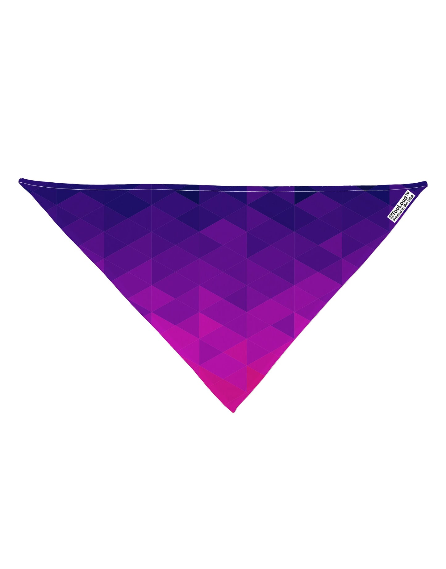 Geometric Gradient AOP Dog Bandana 26" All Over Print by TooLoud-Dog Bandana-TooLoud-White-One-Size-Fits-Most-Davson Sales