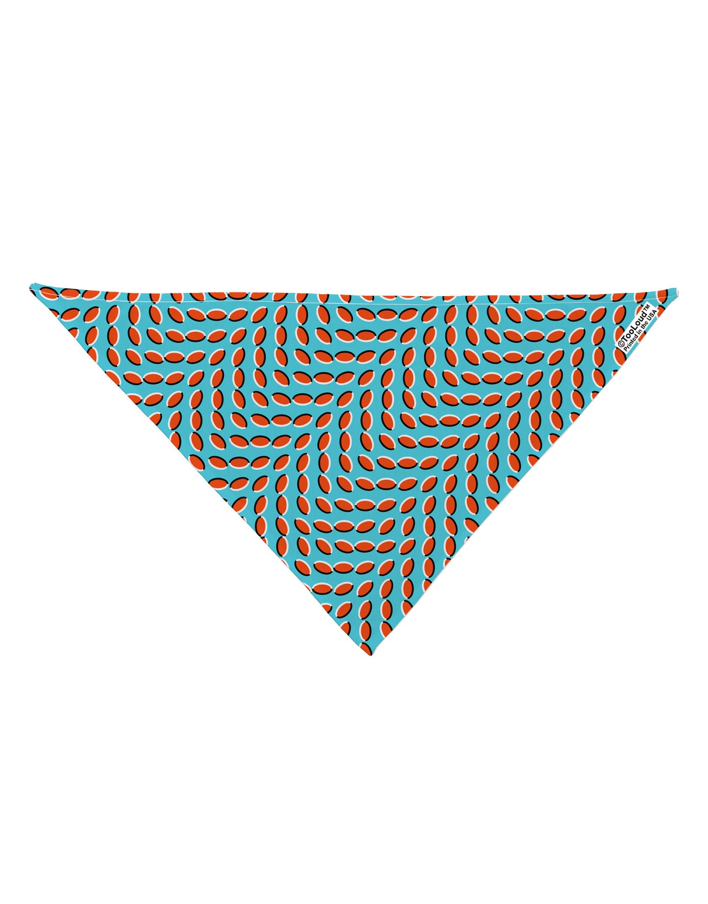 Swimming Fish Optical Illusion Dog Bandana 26" All Over Print-Dog Bandana-TooLoud-White-One-Size-Fits-Most-Davson Sales