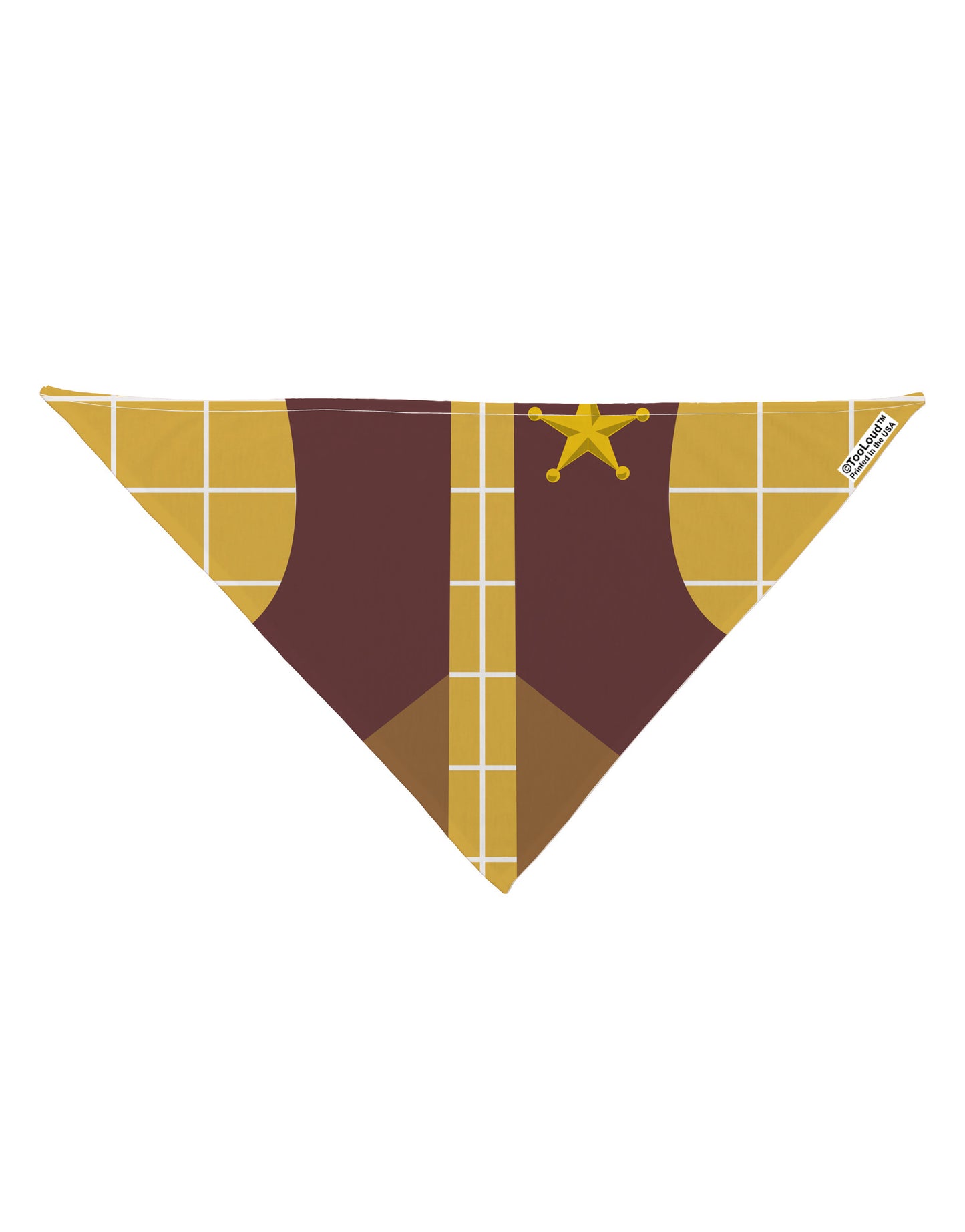 Cowboy Yellow AOP Dog Bandana 26" All Over Print-Dog Bandana-TooLoud-White-One-Size-Fits-Most-Davson Sales