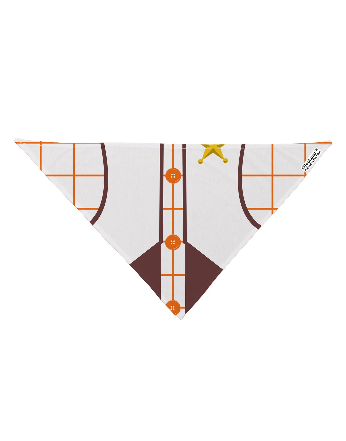 Cowboy White AOP Dog Bandana 26" All Over Print-Dog Bandana-TooLoud-White-One-Size-Fits-Most-Davson Sales