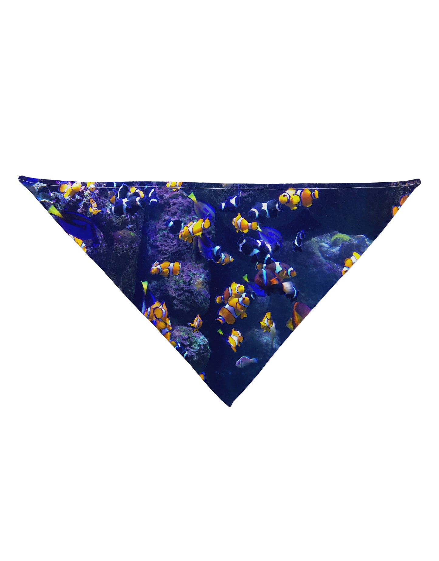 Underwater Ocean View Clownfish Dog Bandana 26" All Over Print by TooLoud-Dog Bandana-TooLoud-White-One-Size-Fits-Most-Davson Sales