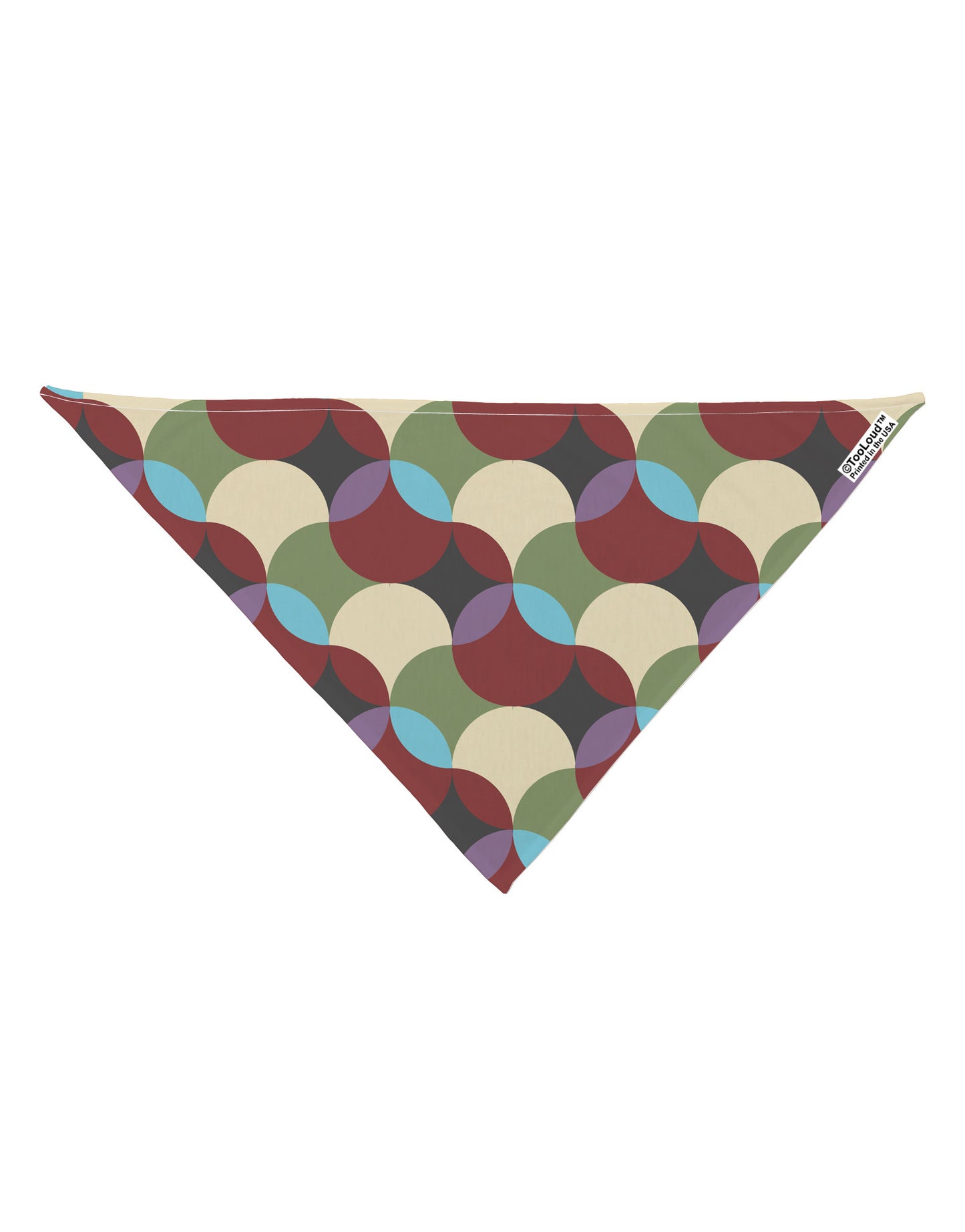 Geometric Abstract AOP Dog Bandana 26" All Over Print by TooLoud-Dog Bandana-TooLoud-White-One-Size-Fits-Most-Davson Sales