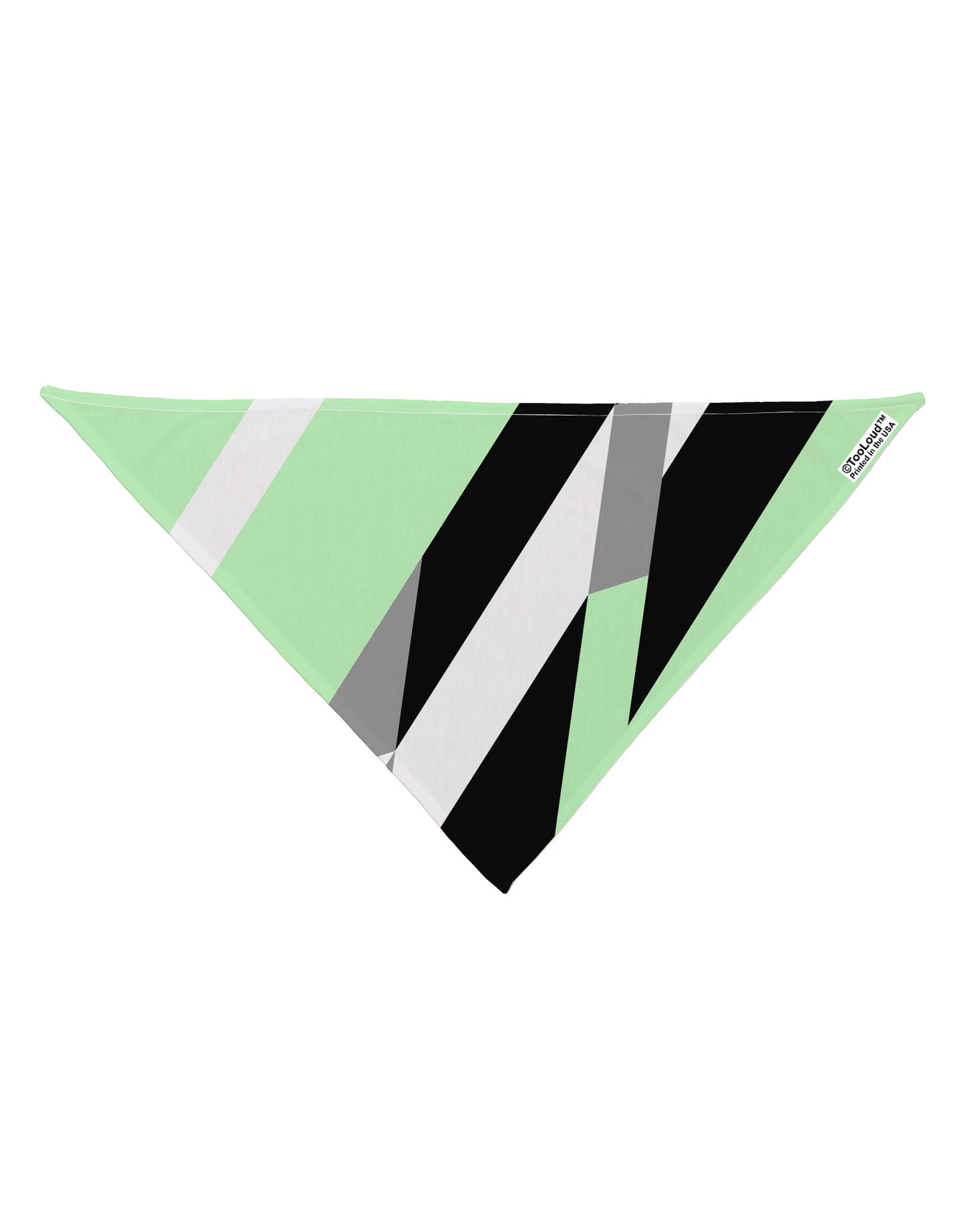 Minty Fresh Cubism Dog Bandana 26" All Over Print by-Dog Bandana-TooLoud-White-One-Size-Fits-Most-Davson Sales