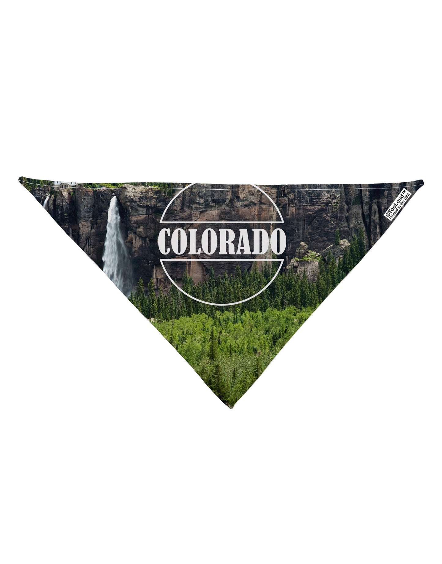 Colorado Beauty - Cliffs Dog Bandana 26" All Over Print by-Dog Bandana-TooLoud-White-One-Size-Fits-Most-Davson Sales