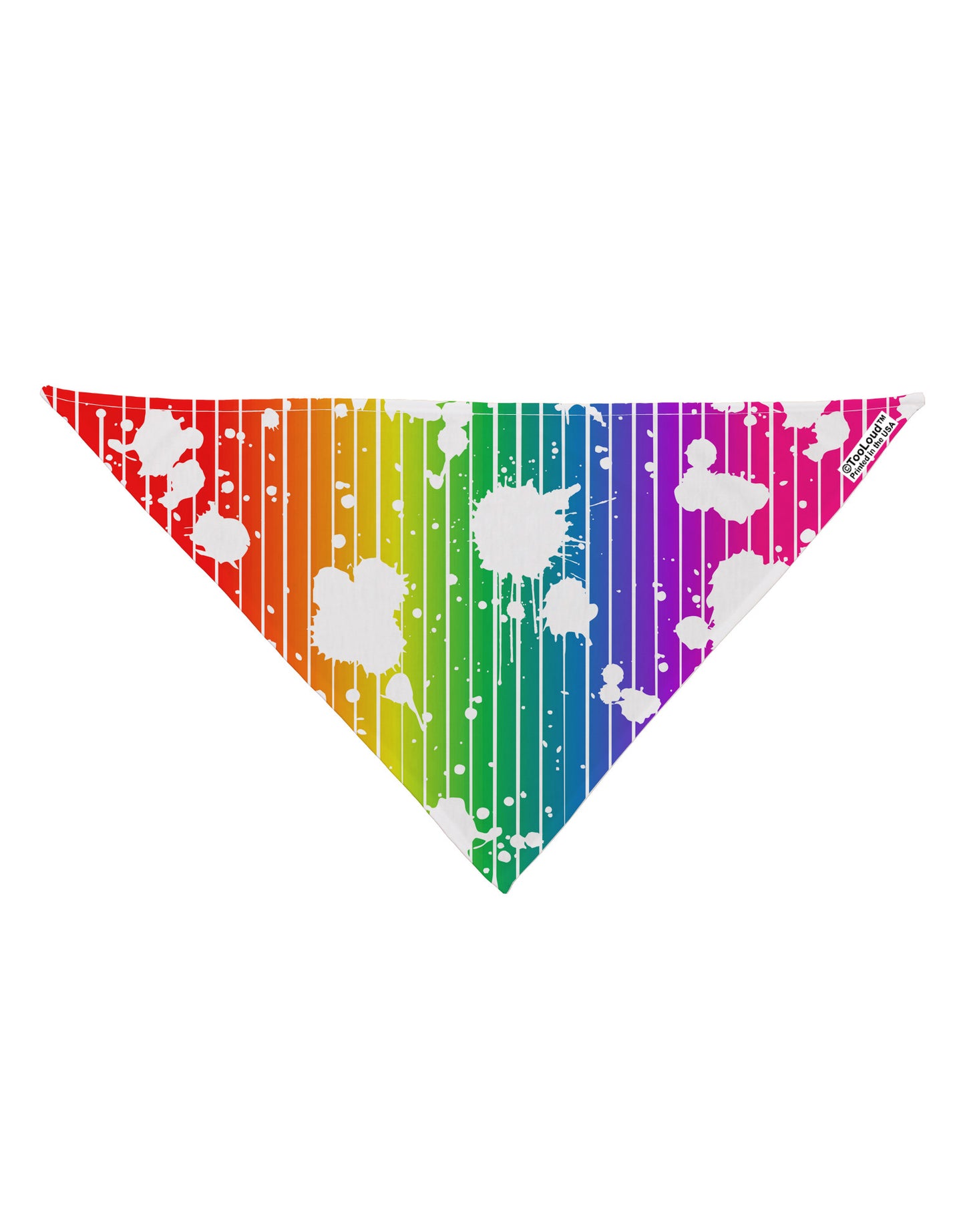 Splatter AOP - Rainbow Dog Bandana 26" All Over Print-Dog Bandana-TooLoud-White-One-Size-Fits-Most-Davson Sales