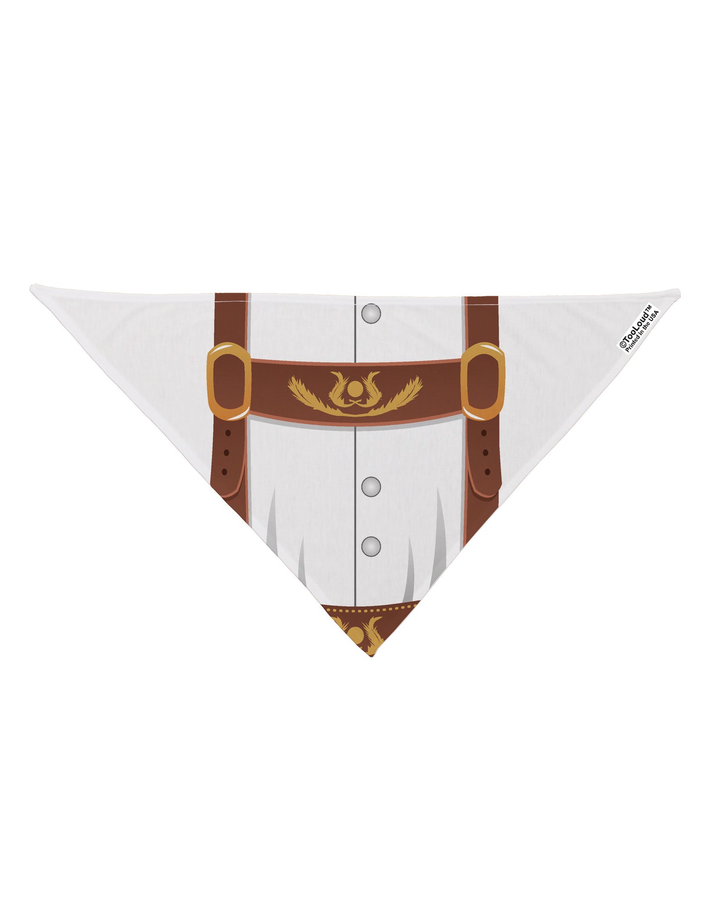Lederhosen Costume Brown Dog Bandana 26" All Over Print-Dog Bandana-TooLoud-White-One-Size-Fits-Most-Davson Sales