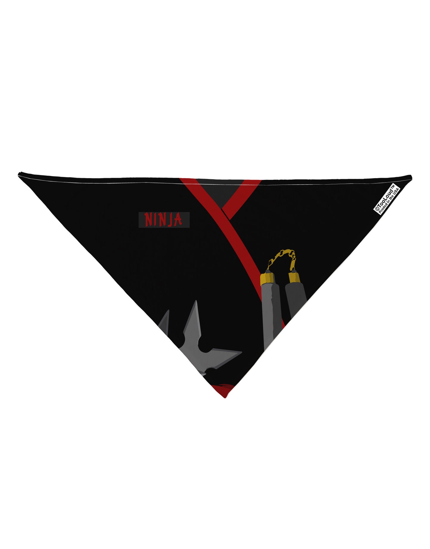 Ninja Red AOP Dog Bandana 26" All Over Print-Dog Bandana-TooLoud-White-One-Size-Fits-Most-Davson Sales