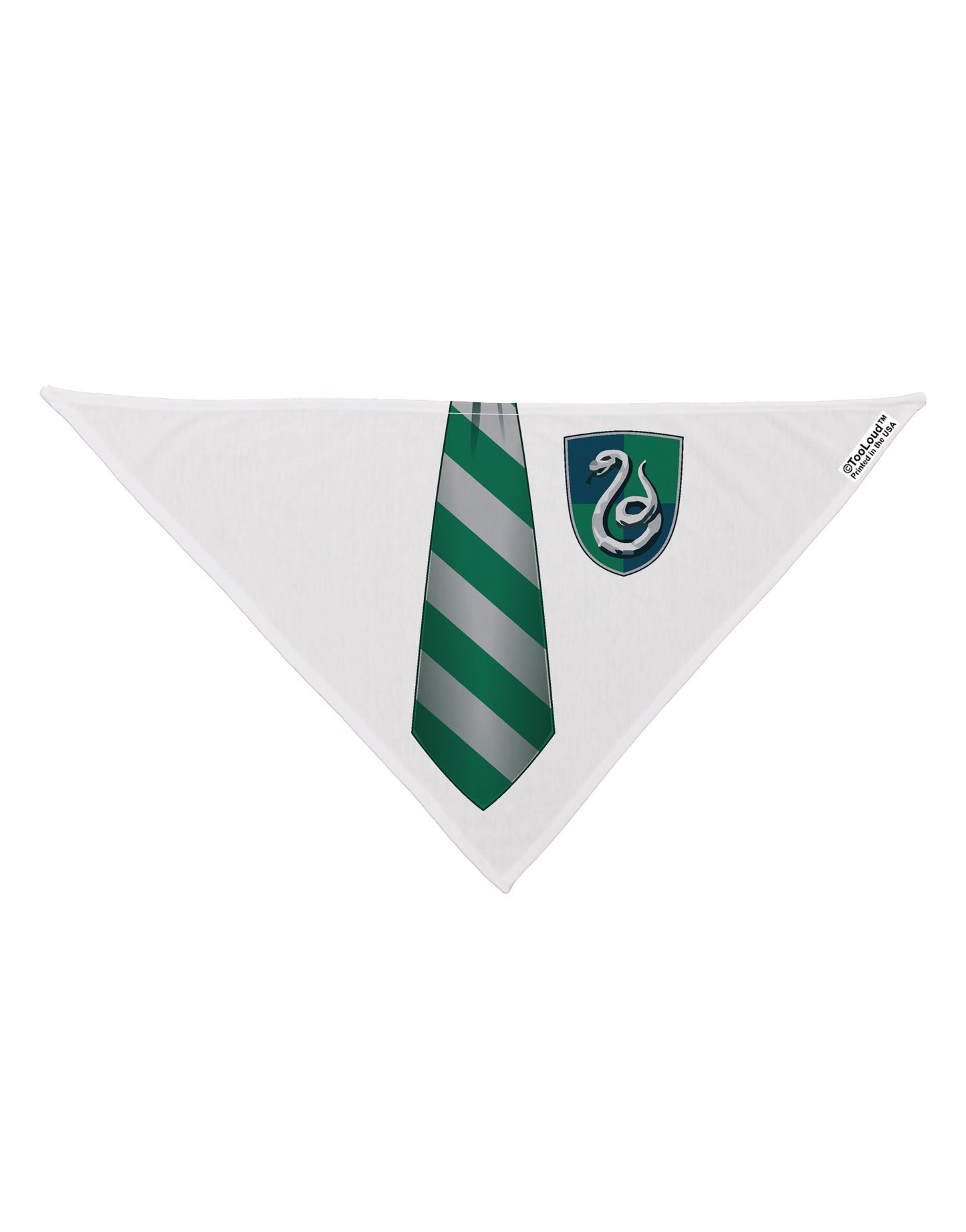 TooLoud Wizard Uniform Green and Silver Dog Bandana 26" All Over Print-Dog Bandana-TooLoud-White-One-Size-Fits-Most-Davson Sales