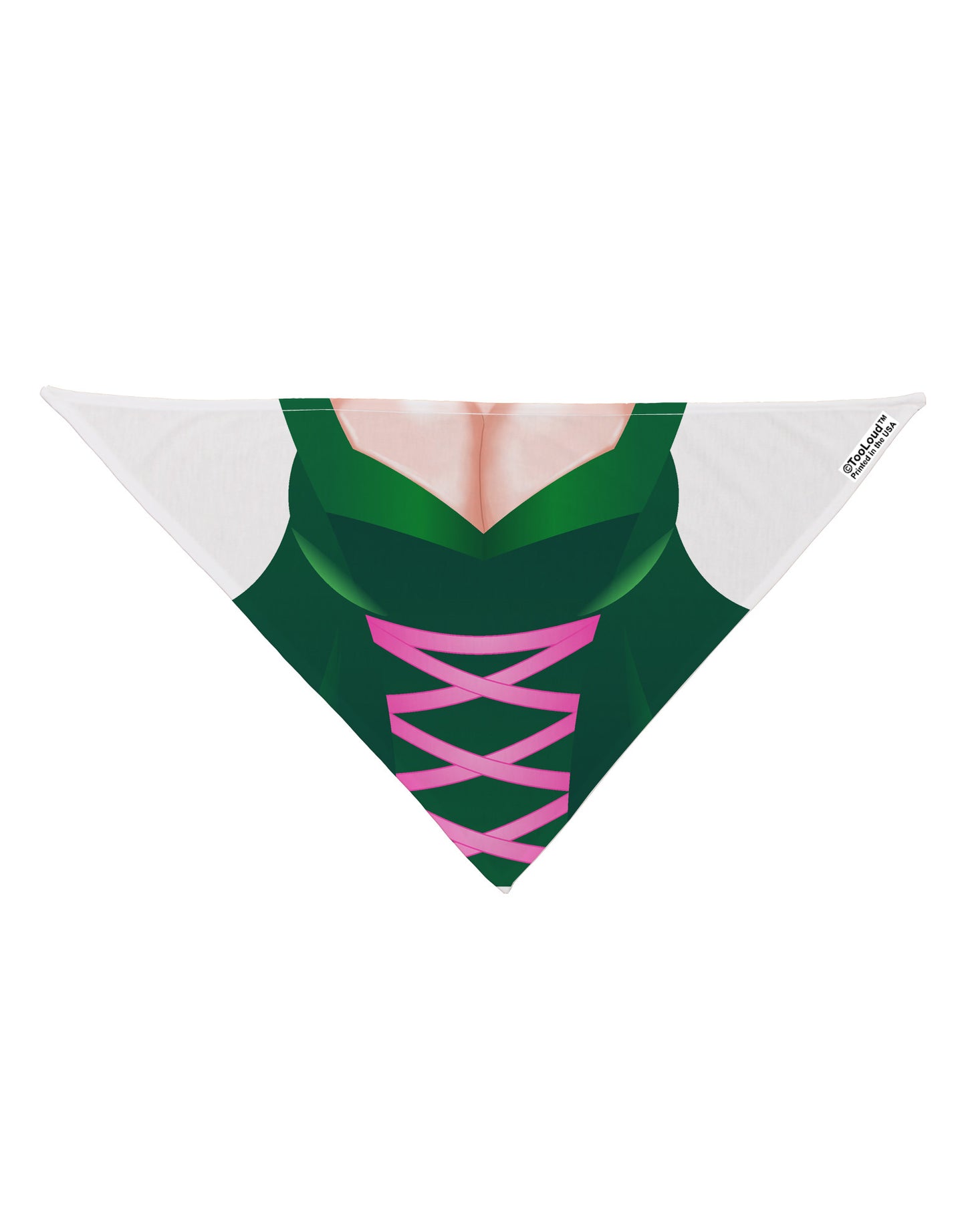 Sexy Dirndl Costume Green Dog Bandana 26" All Over Print-Dog Bandana-TooLoud-White-One-Size-Fits-Most-Davson Sales
