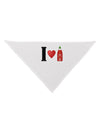I Heart Sriracha Design Dog Bandana 26 by TooLoud-Dog Bandana-TooLoud-White-One-Size-Fits-Most-Davson Sales